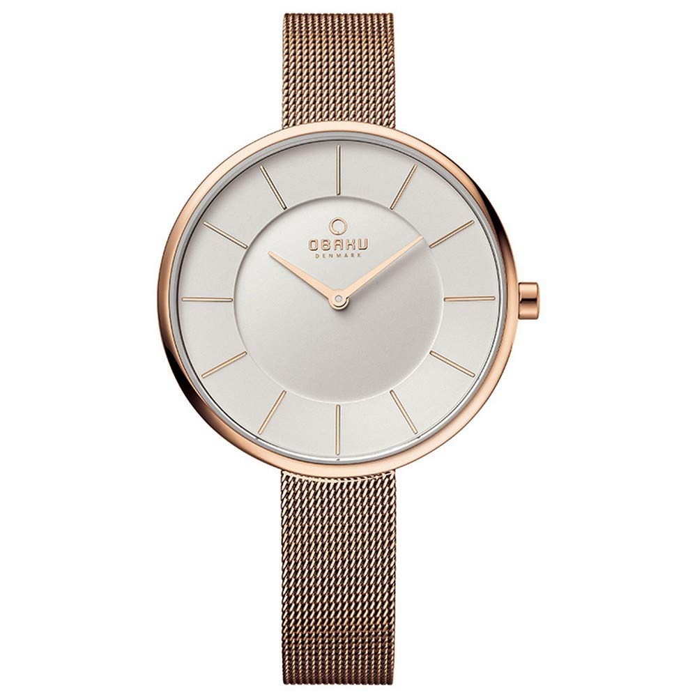 Obaku Sand Rose Analog White Dial Womens Watch-V185LXVIMV (B01D4SOVZO) Amazon Price History, Amazon Price Tracker