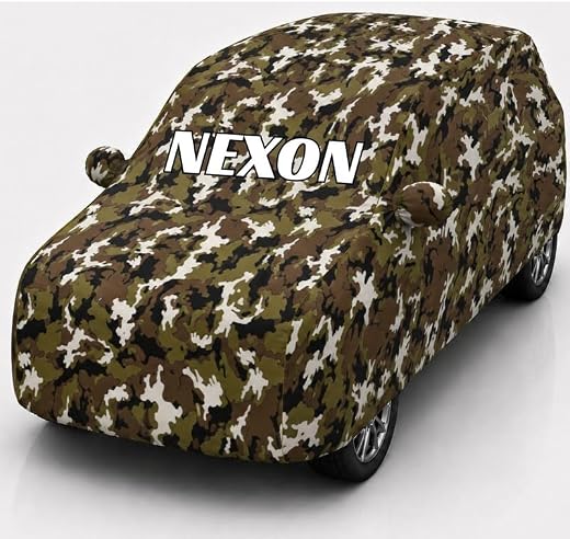 Premium 100% Waterproof Car Body Cover Compatible for Nexon (All Models) Mirror Pockets, Triple Stitched Elastic, Adjustab...