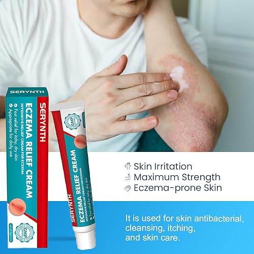 Miniatura 4 de SERYNTH Cremas para dermatitis de eccema psoriasis de alta eficiencia, tratamientos de erupción facial, picazón de acción rápida de hidrocortisona,