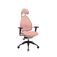 TOPSTAR Sedia da ufficio Open Art 2010 con braccioli regolabili in altezza e poggiatesta rosa