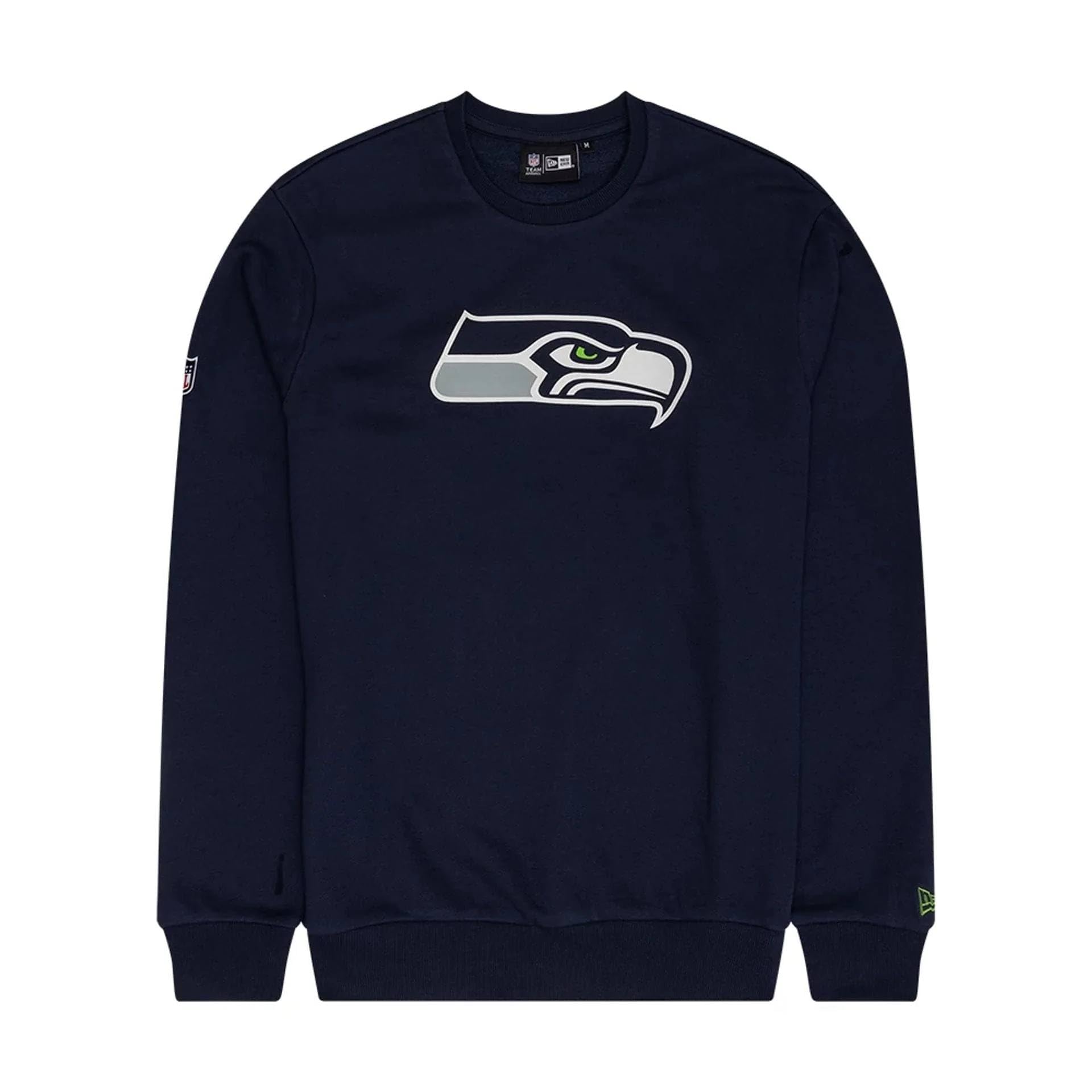 New Era Seattle Seahawks NFL Crew Neck Pullover Navy