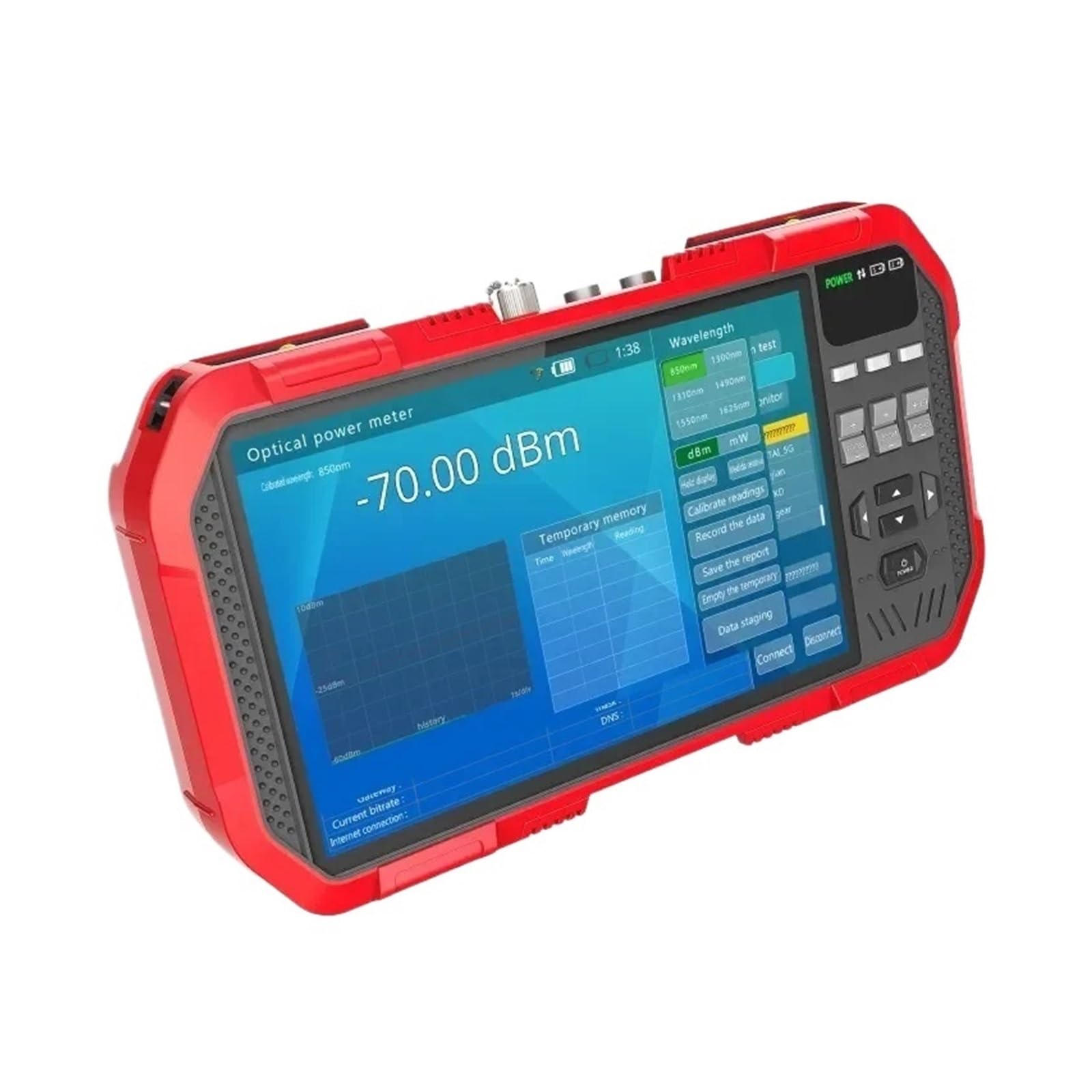 CCTV Tester, HD Combine Tester DT-A86 7 Inch H.265 4K IP camera tester 8MP TVI CVI 5MP AHD CVBS CCTV Monitor Multimeter