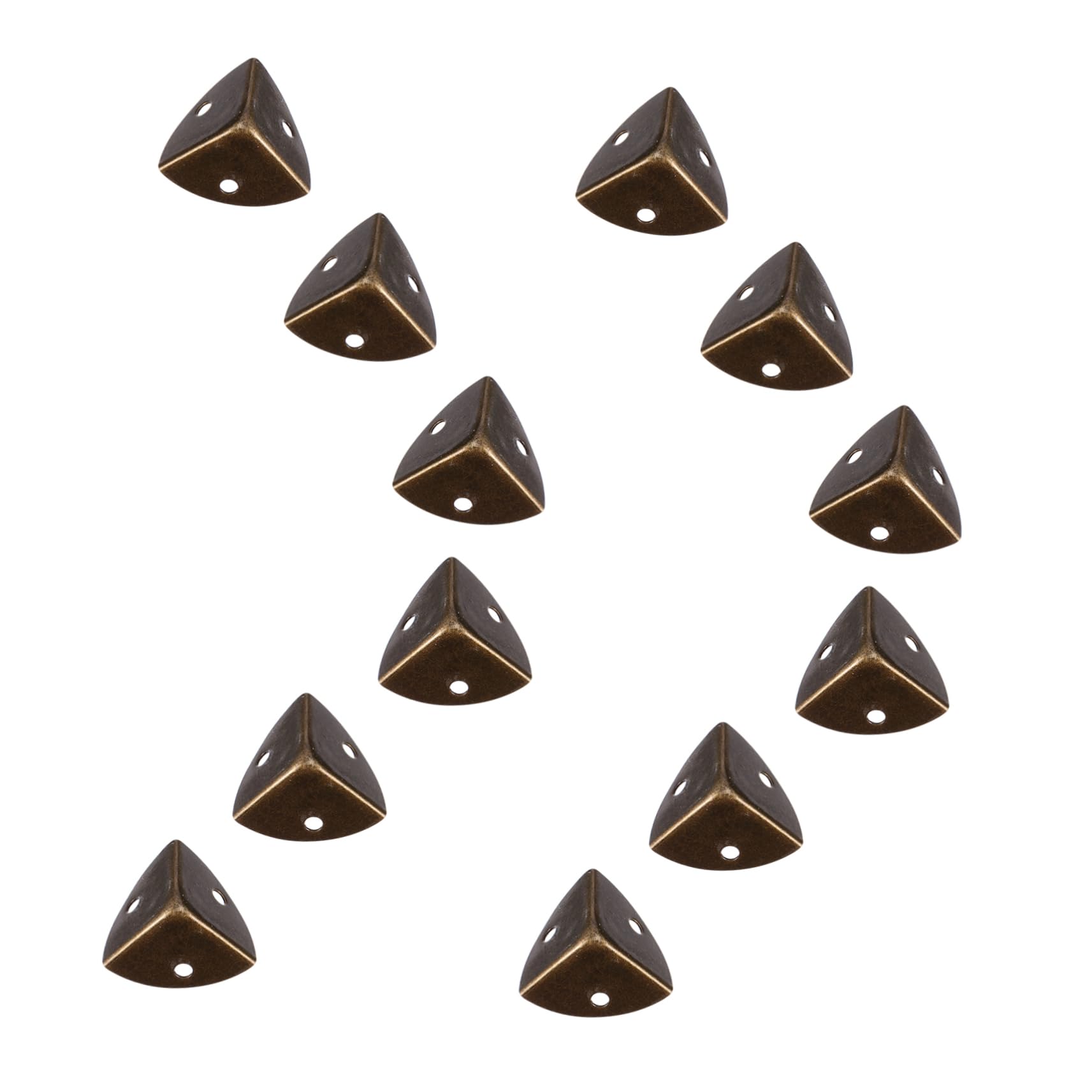 DECOMELODY 12Pcs Vintage Decorative Corner Protectors for Jewelry Boxes Guard Hardware Elegant Edge Cover for Furniture Box Safety Hardware for Home Decor