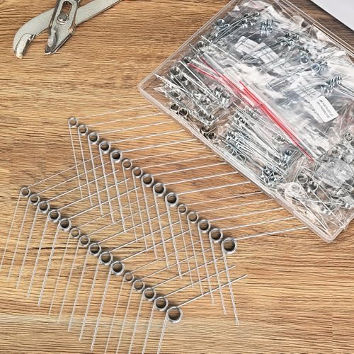 120Pcs Torsional Springs Assortment Kit, Stainless Steel Springs, Mechanical Small Torsion Spring for Shop and Home Repairs, 30 Different Sizes with Individual Bags