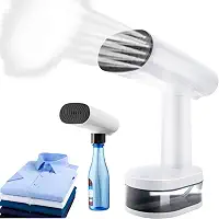 Vaporizador de roupas portáteis, Com adaptador para garrafa externa, Ajuste de três velocidades, Visor LED, Tanque de água de 370 ml, Com escova, Adequado para todos os tecidos de roupas (127 V)