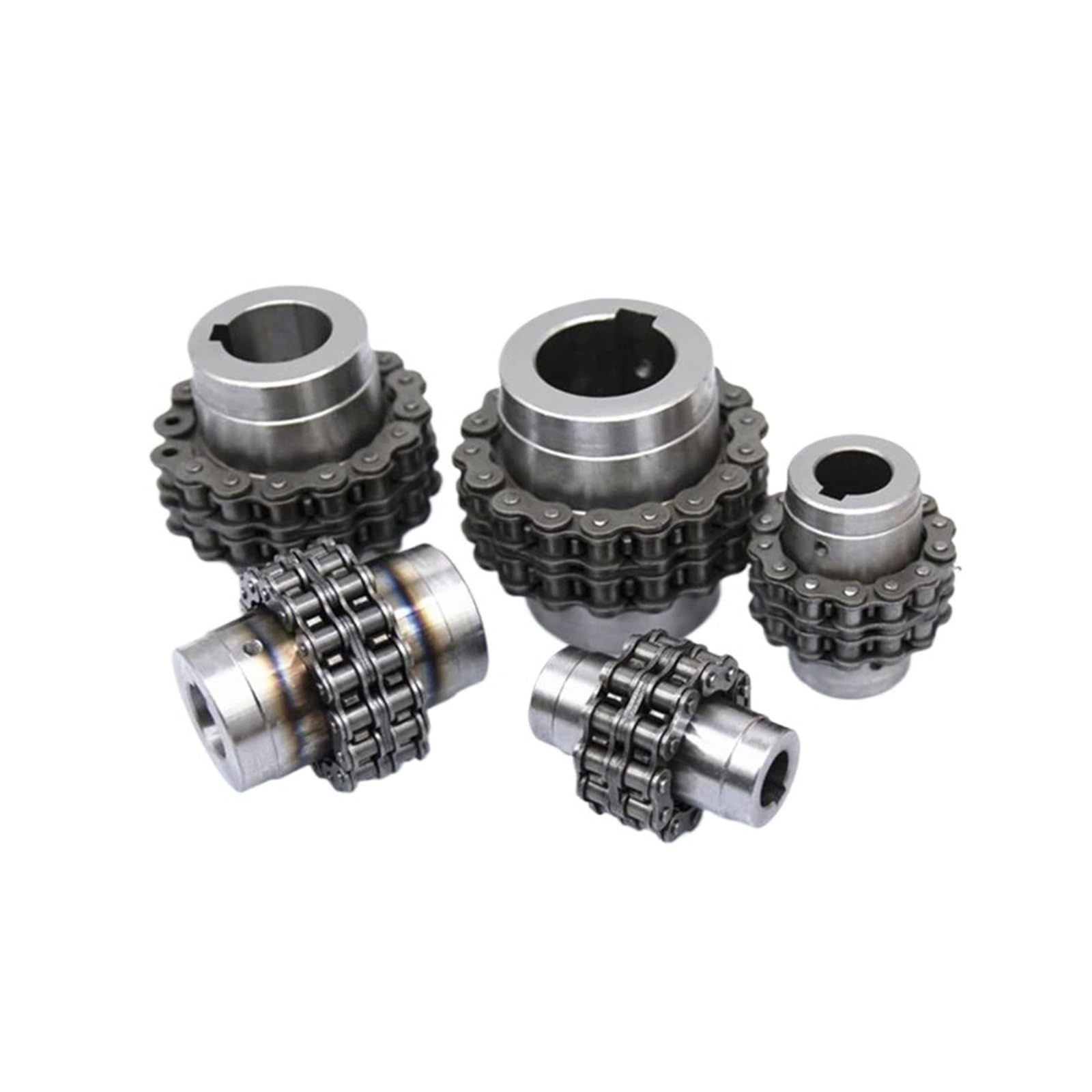 Acoplador de cadena engranaje piñón Acoplamiento de cadena rodillos KC, engranaje GL con cubierta, conector piñón 5018, acoplamiento alto par, mecanizado precisión CNC for coche(KC6018Aperture20-56)