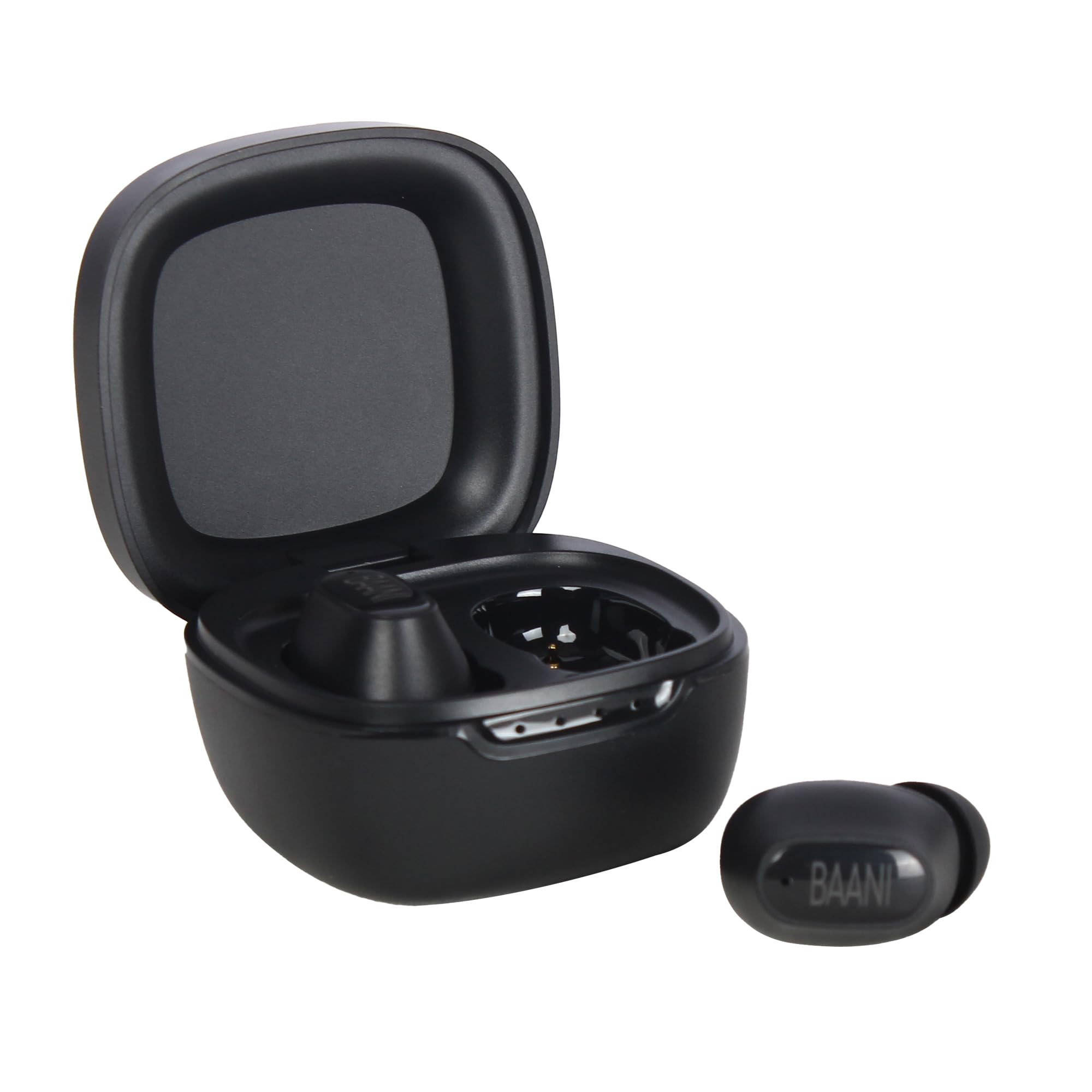 Baani Audio Truely Wireless In Ear Earbuds Tws Earphones With 50H Playtime,Hi-Fi Sound,Low Latency,Auto Pairing,Ipx5,Type-C Fast Charging,Binaural Calling,Voice Assistant,Touch Control(Black,Bt-104) (B0C55DTQ76) Amazon Price History, Amazon Price Tracker