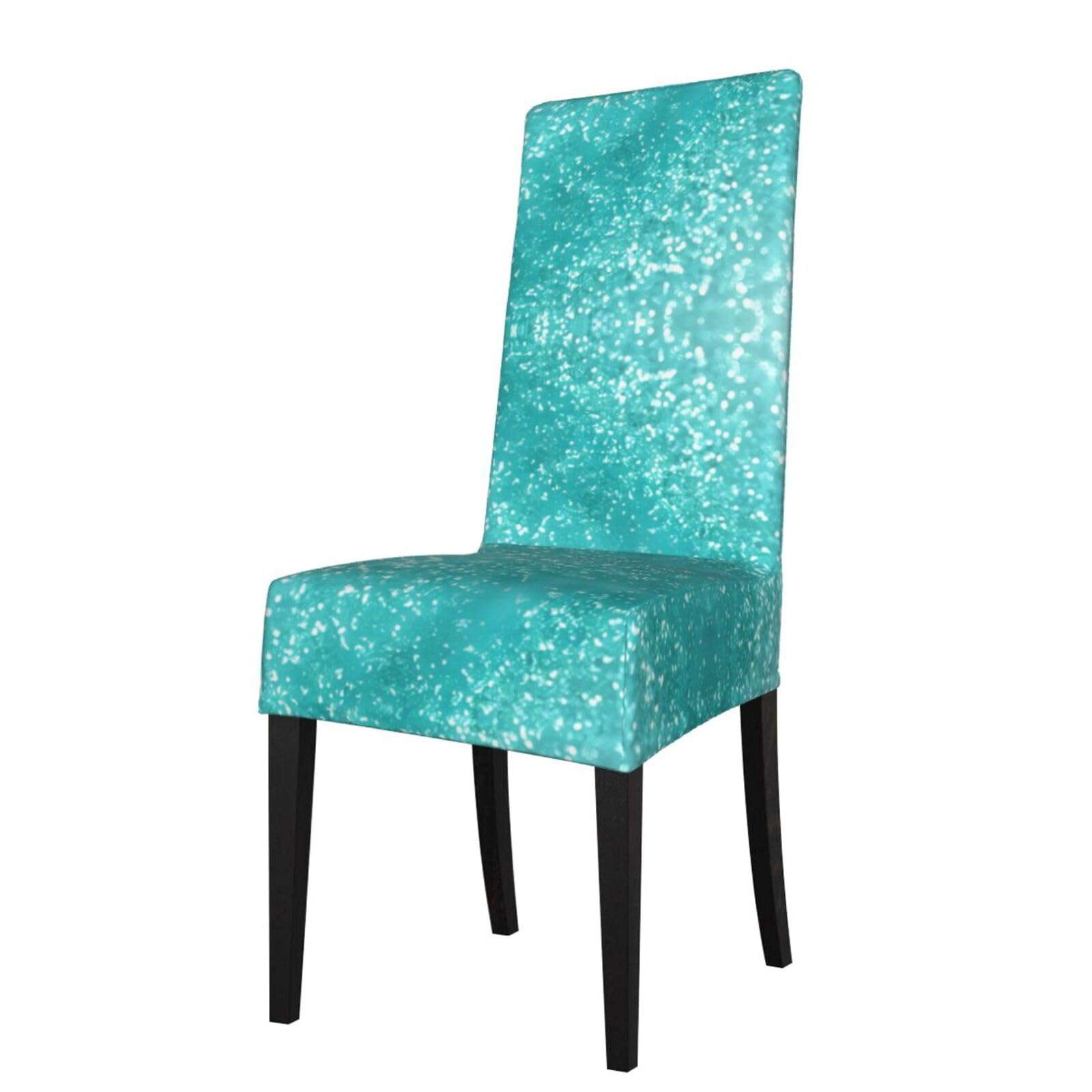 YYHWHJDE Glitter Prints Protection Cover for Dining Chair – Stretchable Slipcovers for a Refreshing Dining Room Makeover