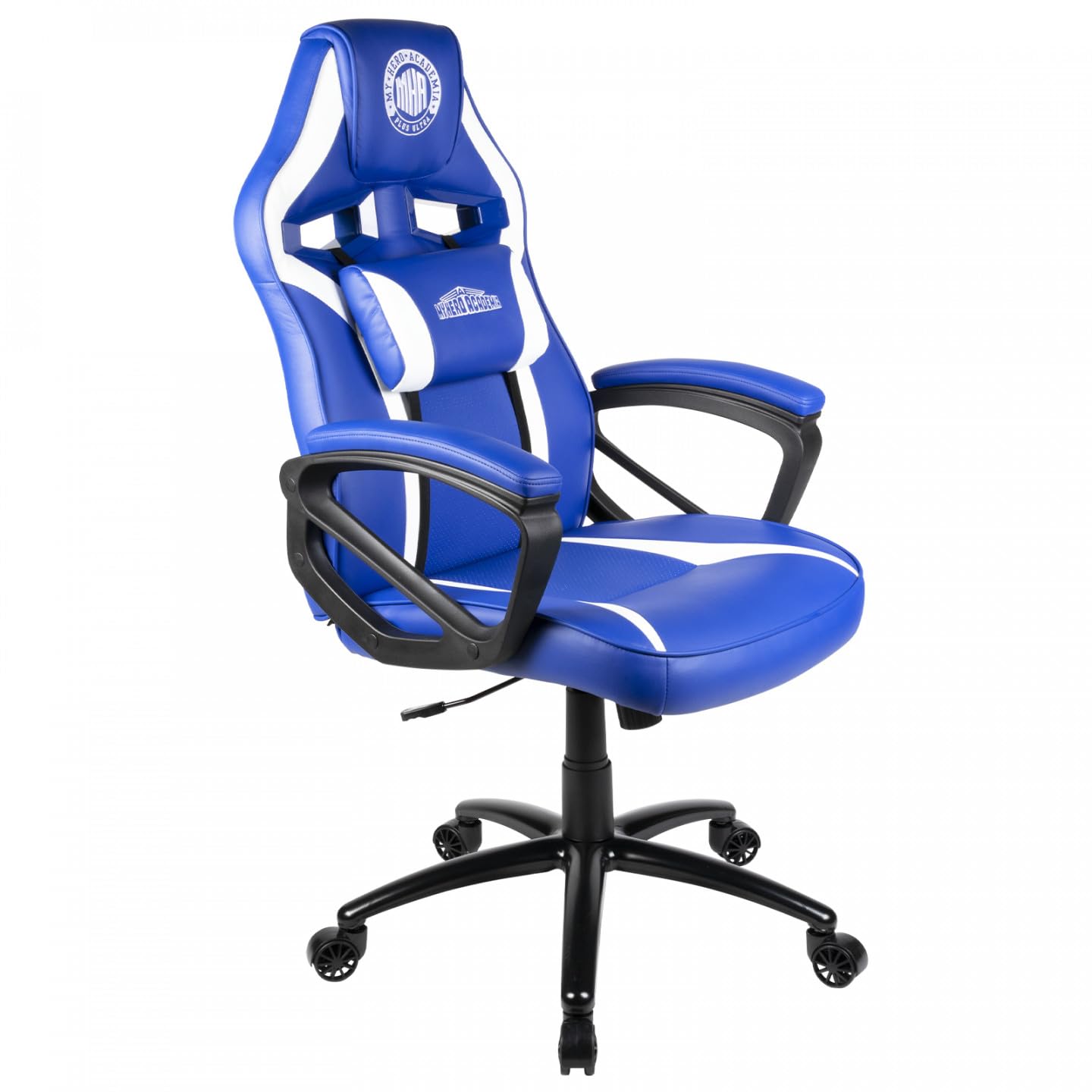 Konix Gaming-Bürostuhl ‚Jujutsu Kaisen‘ – Höhenverstellbar, Kippbar Bis 15°, Mit PU-Leder, Schwarz/weiß