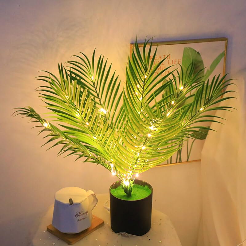 Amazon.com: Realistic Artificial Twinkling Palm Tree Paradise Lamp