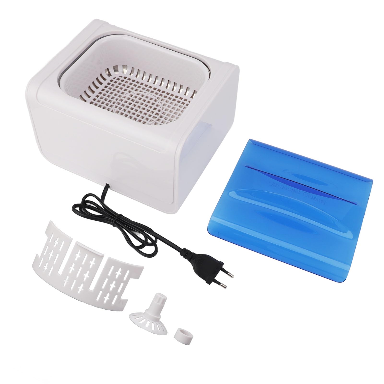 BROLEO Limpiador por Ultrasonido Dentaduras Postizas para el Hogar Joyería Tirantes Gafas Máquina Ultrasónica Suministros de Limpieza Pequeños Máquina de Limpieza Limpiador de Manchas