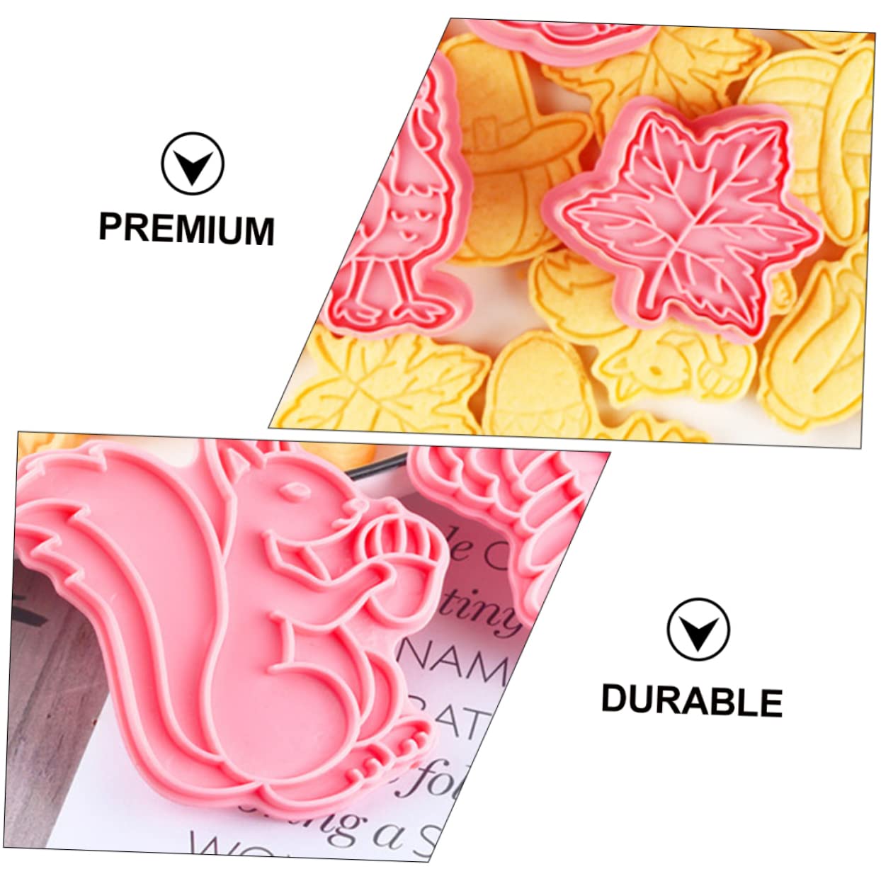 Amosfun Lot De 3 Emporte-pièces Uniques Pour Biscuits De Thanksgiving Faciles À Nettoyer 6 Pièces X 3