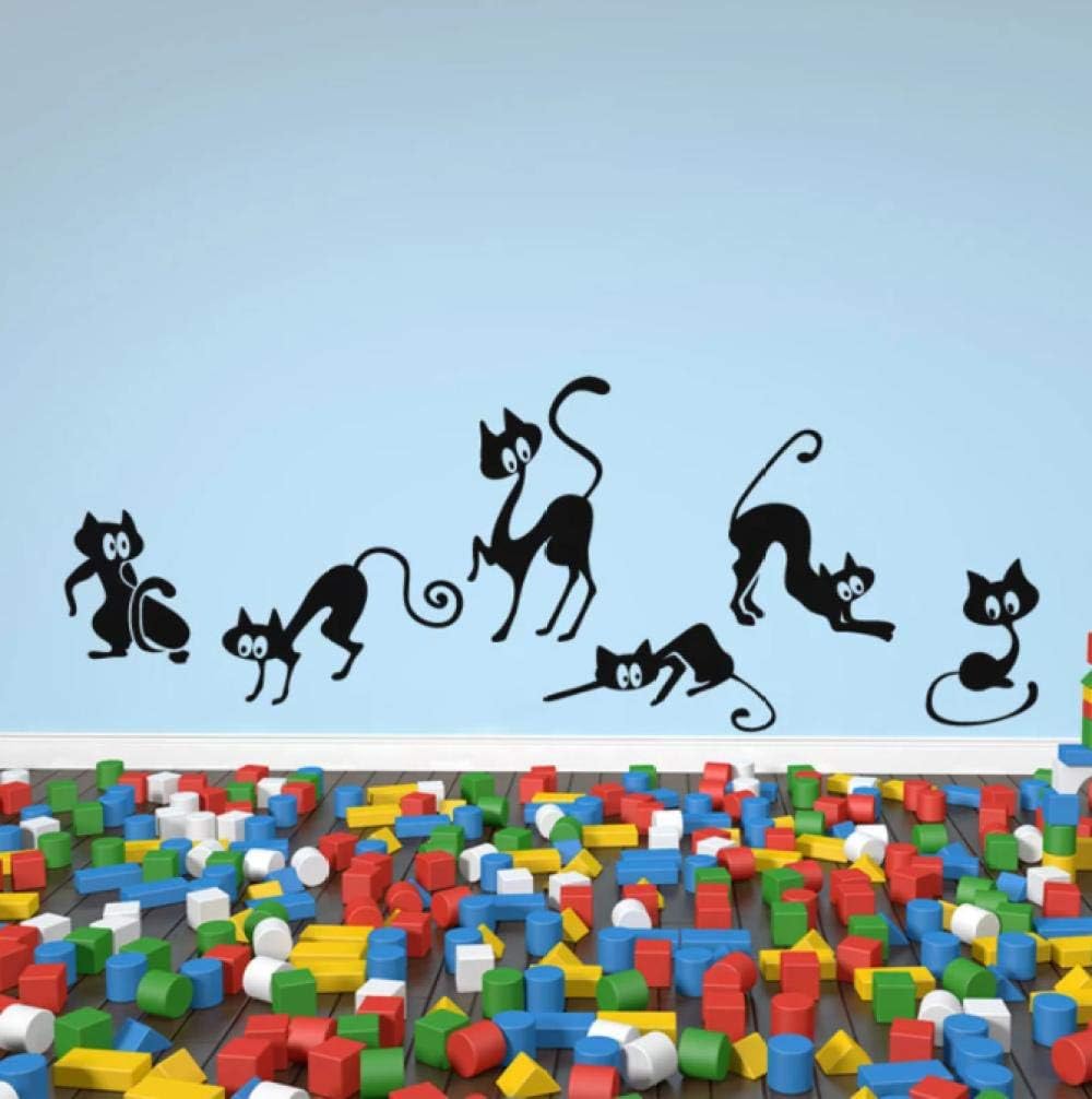 Amazon.co.jp ウォールステッカーFunny Cats Wall Decals Animal Kitchen Wall