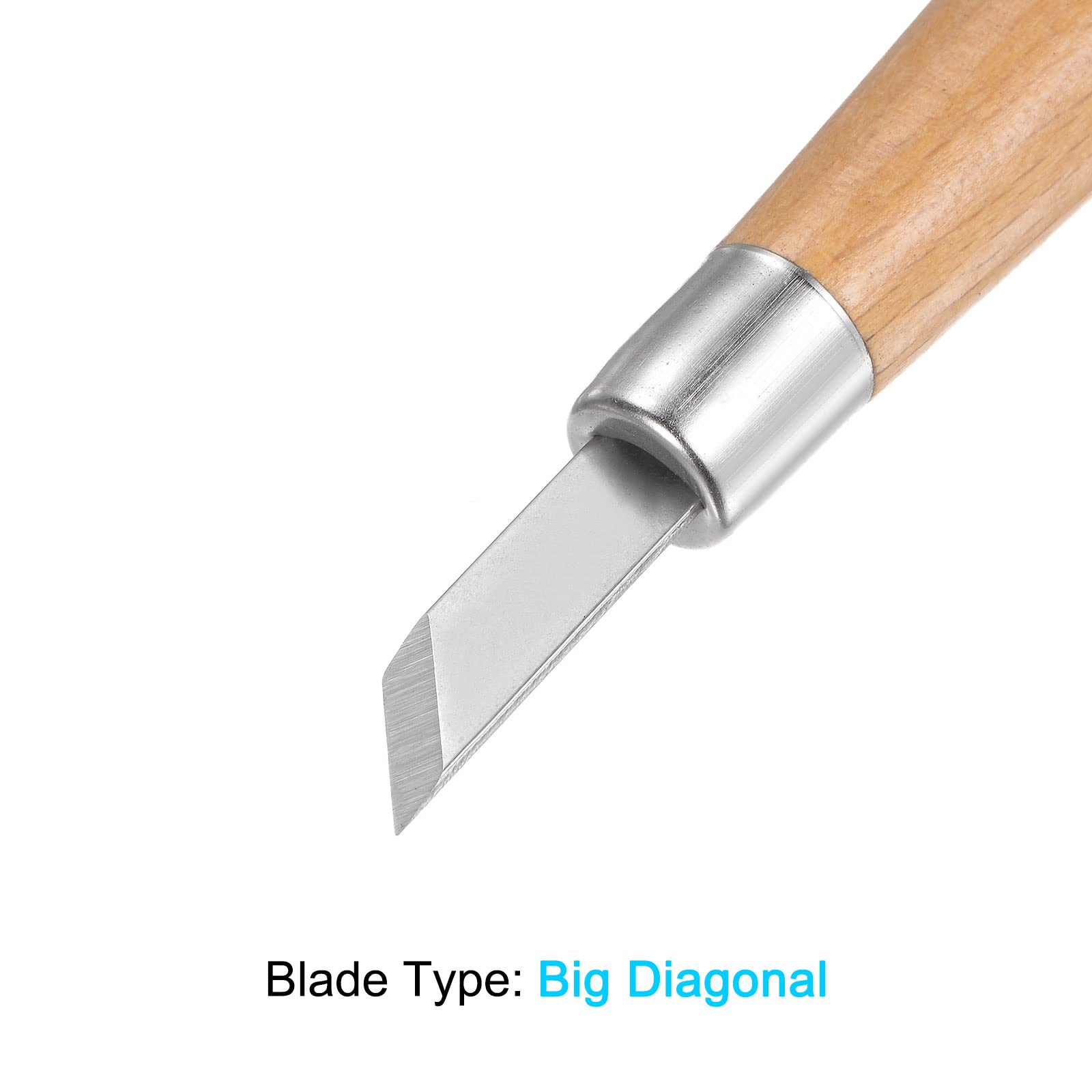 Sourcing Map Art Artisanat Couteau Ensemble, 2pcs Découper Couteau Avec 24pcs Rechange Métal Lame Pour Scrapbooking Pochoir Hobby Bricolage, PVC Poignée Beige (2 Ensemble