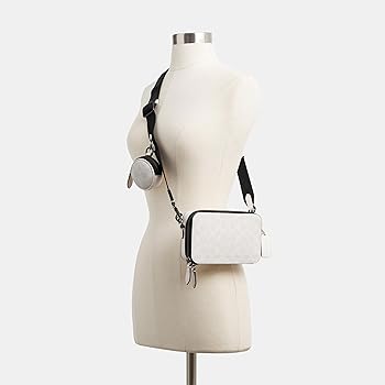 Amazon | コーチチャータースリムクロスボディ。, ホワイト Amazon | コーチチャータースリムクロスボディ。, ホワイト