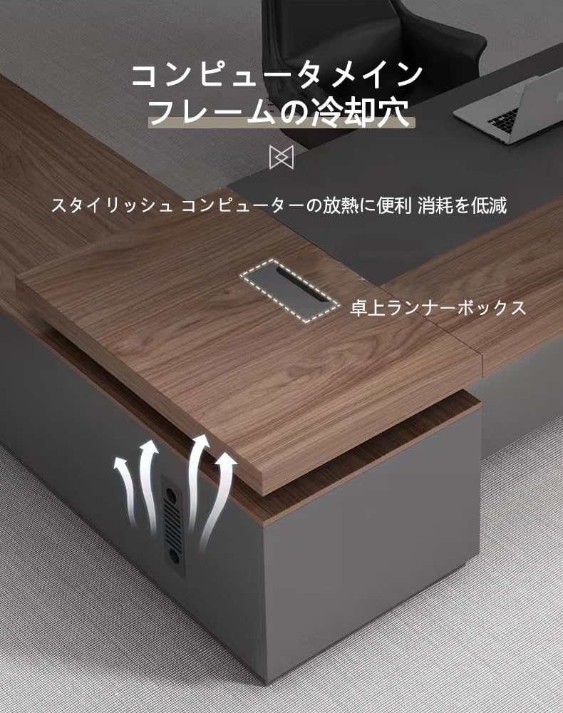 Amazon.co.jp: エグゼクティブデスク プレジデントデスク 事務机