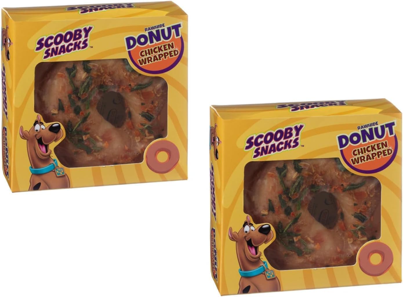ark future Scooby Snaks Donuts Dog Treats Pack of 2 x 120g (Pack of 2, Chicken)