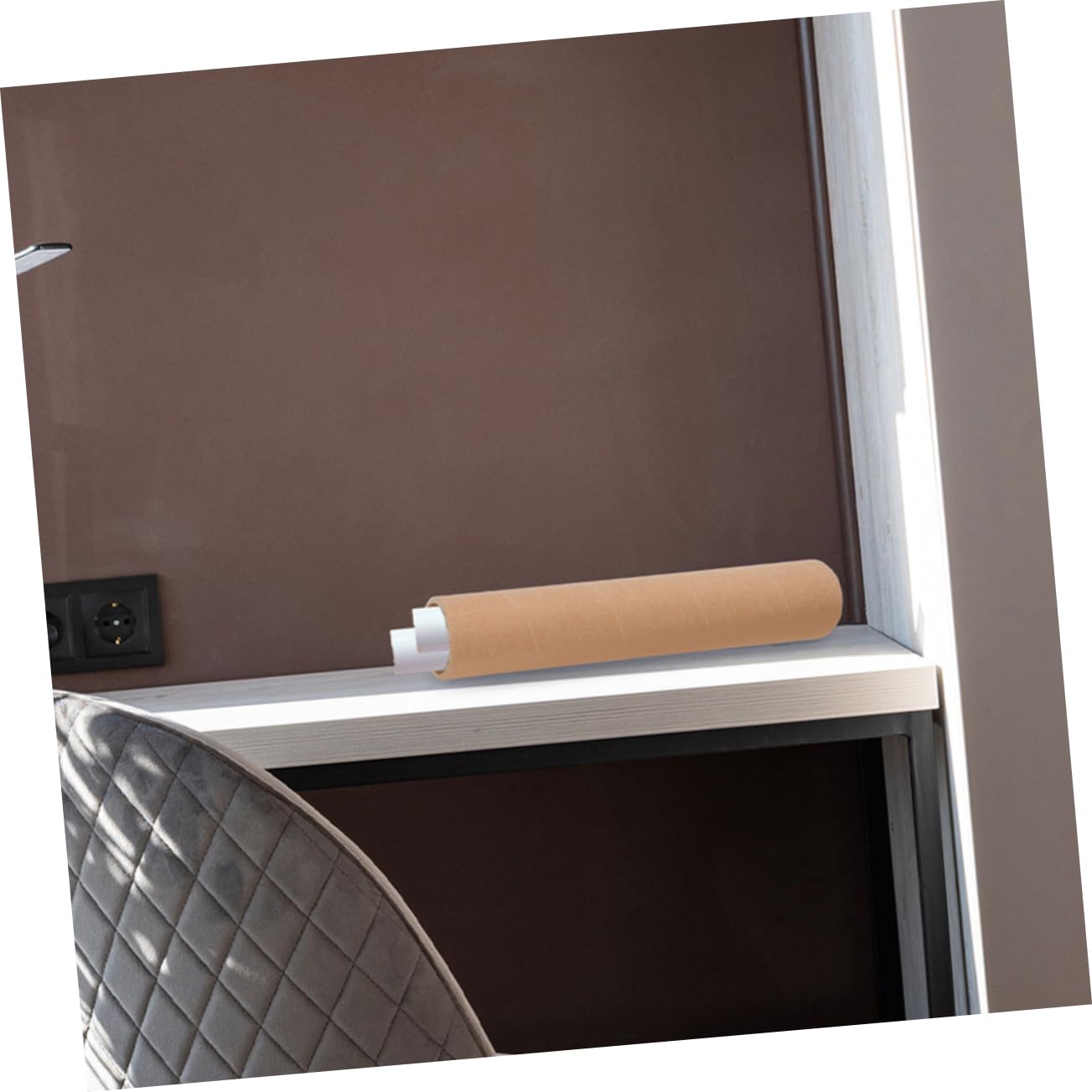 VILLFUL 2 Pieces Heavy Duty Mailing Round Tubes Poster Tubes Posters Posters Decorative Shipping Boxes Paper Document Storage Tubes, 40.00X5.60X5.60CM