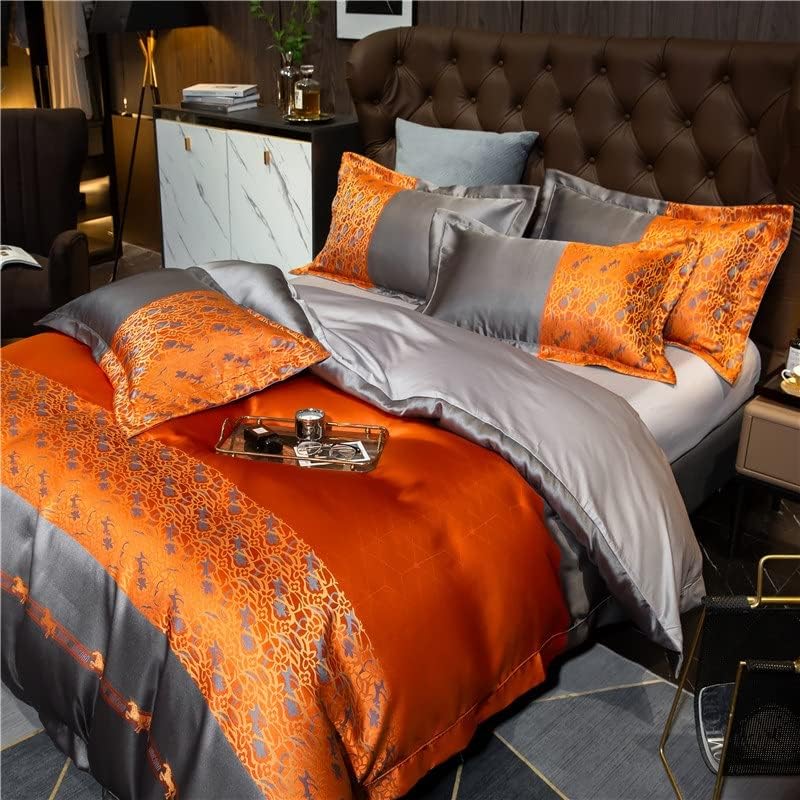 Miniatura 2 de QUUL 4pcs 1200TC Cotton Bedding Set Queen King Bed Cover Bedsheet Duvet Cover Bed Set Color  D Size  King Size 4pcs