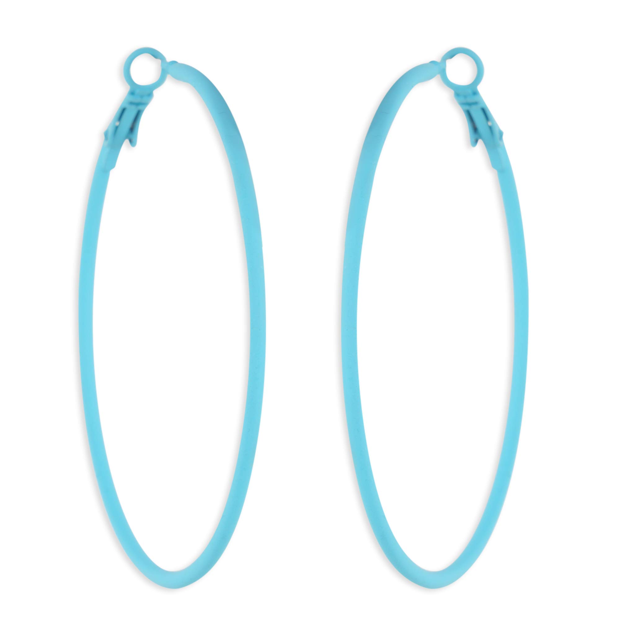 MIZORRI Big Hoop Earrings Retro Neon Earrings Dangle Earrings for Women (Aqua Green) (B08W538MKY) Amazon Price History, Amazon Price Tracker