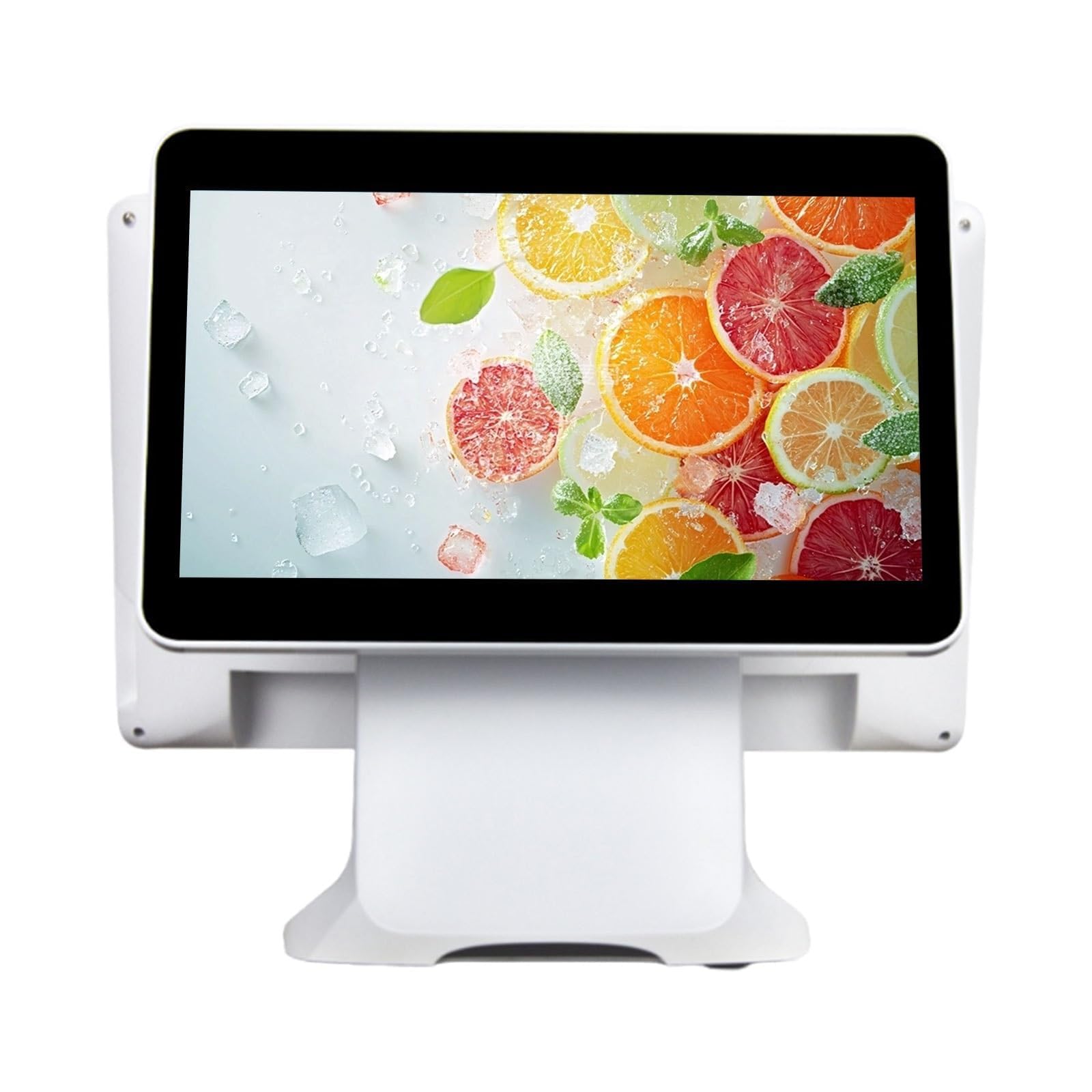 Registratore di cassa del sistema del punto di vendita, macchina doppia di posizione dell'esposizione del touch screen con l'esposizione del cliente per la vendita al dettaglio, i ristoranti, i caffè