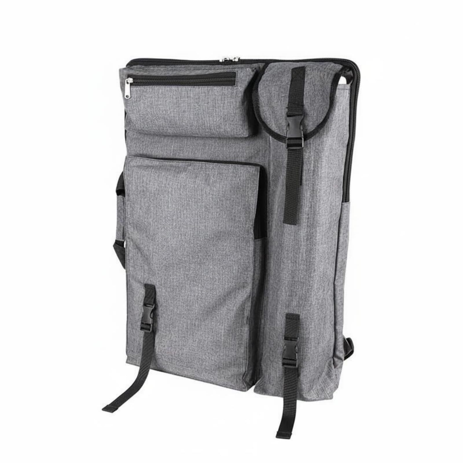 Colcolo Art Tragetasche Zeichenmappe Malkoffer Malrucksack Tasche mit Stabilem Aufbau Und Organisiertem Stauraum für Studium Atelier Workshop Feldstudien, Grau, A-Modell Grau