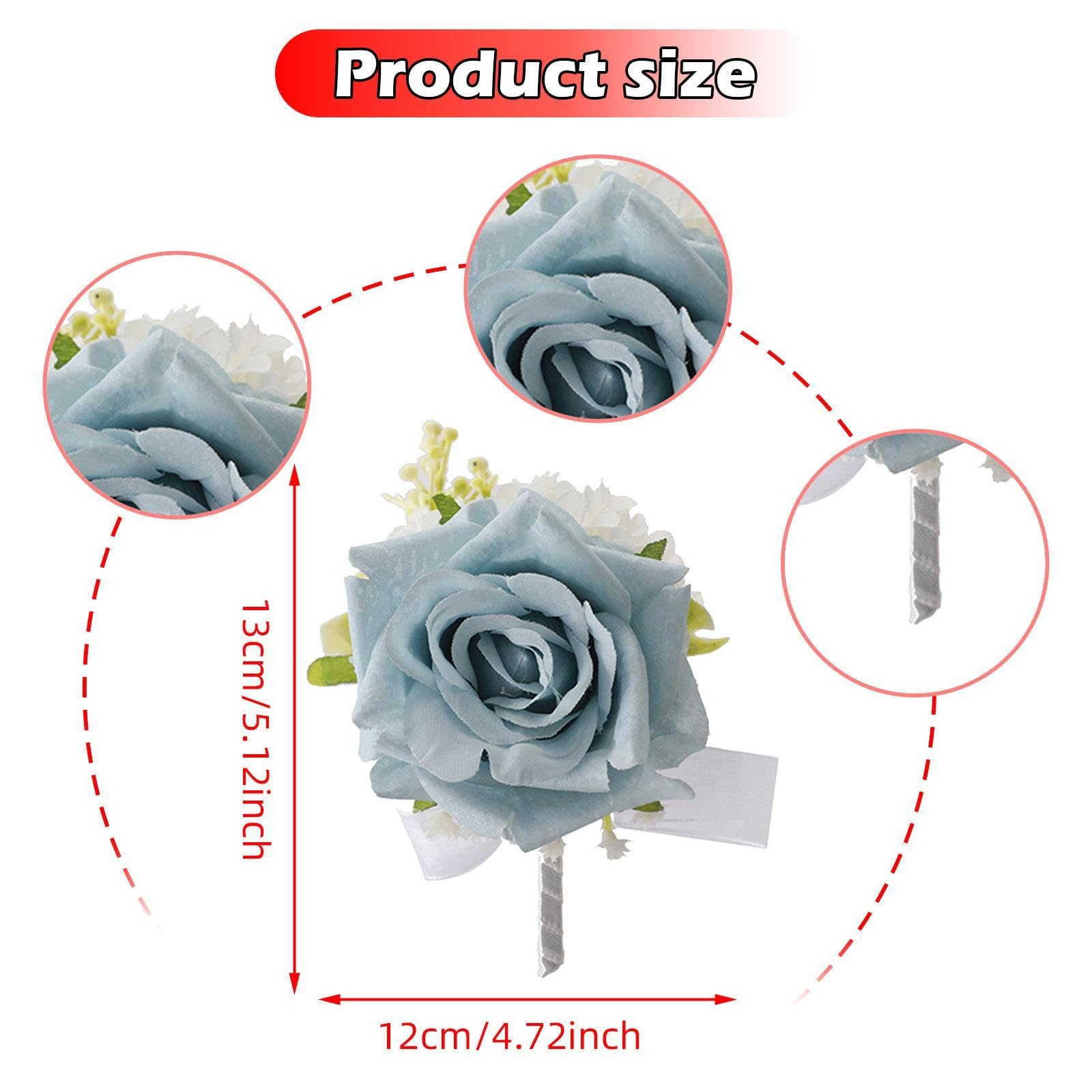Ansteckblume für Hochzeiten, Brautpaar, Ansteckblume für Foto-Requisiten, 6 Stück