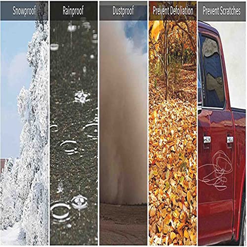 Image of Pickup Truck Cover Universal All Weather Heavy Outdoor Replacement for Pickup Truck up to 230 L x 75 W x 65 H Inch