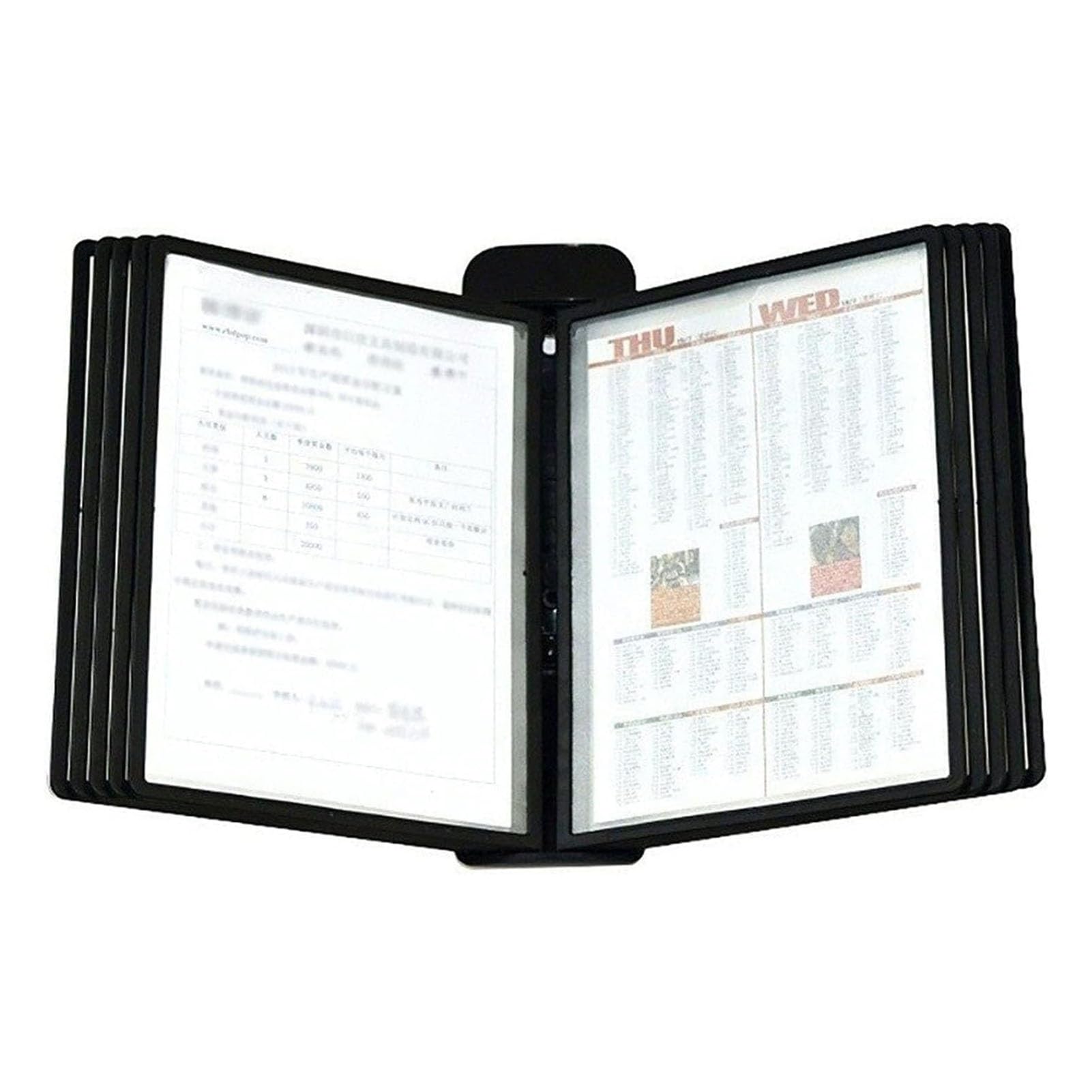 Organizer Ścienny – Wiszący Na Ścianie, Składany Folder, 10-Stronicowy Metalowy Notes Z Luźnymi Kartkami, Do Ekspozycji Dokumentów W Formacie A4, Zdjęć Firmowych, Ogłosze