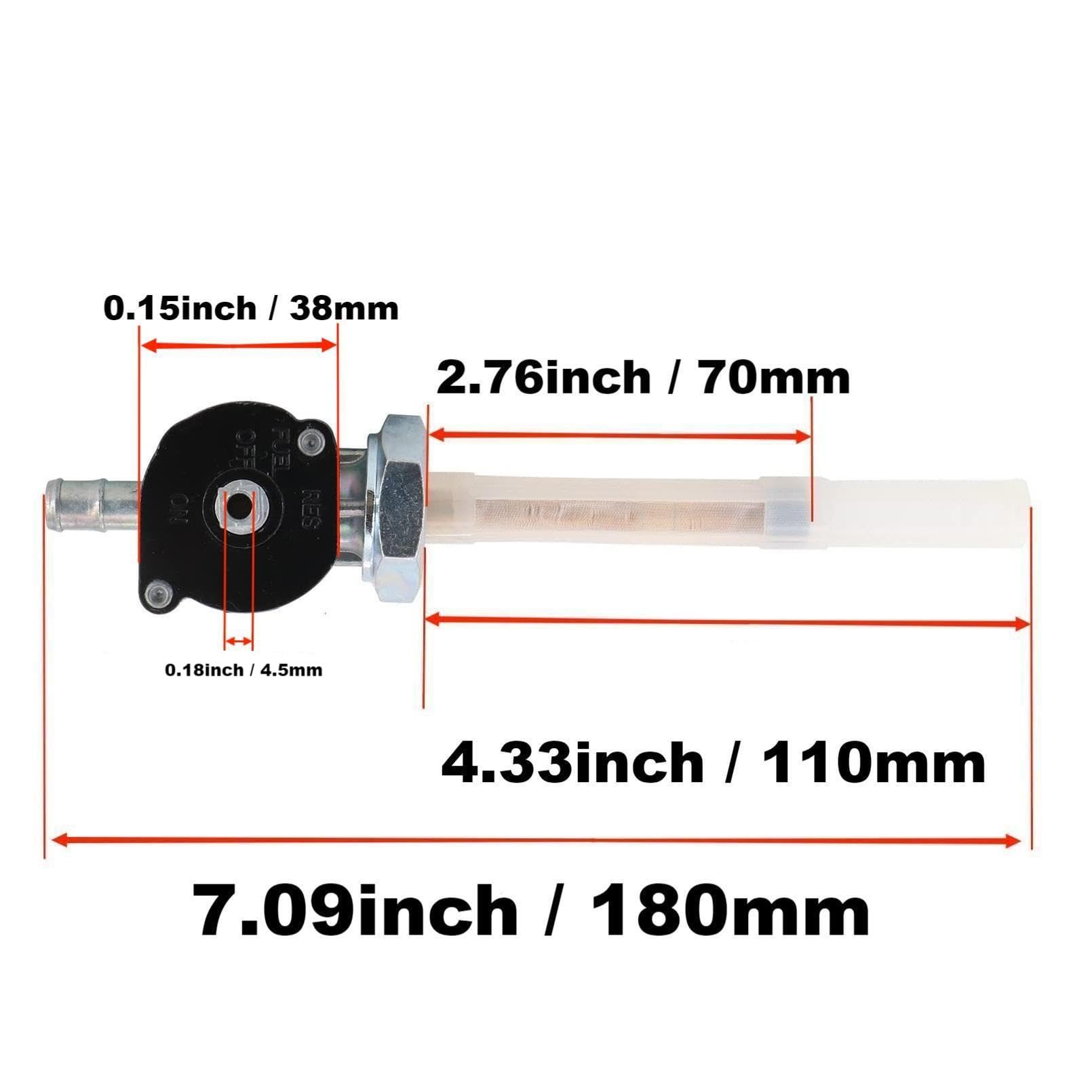Fuel Gas Valve Petcock Kit 1995-07 VT1100 Shadow Aero ACE Spirit Sabre For Honda - Foto 3