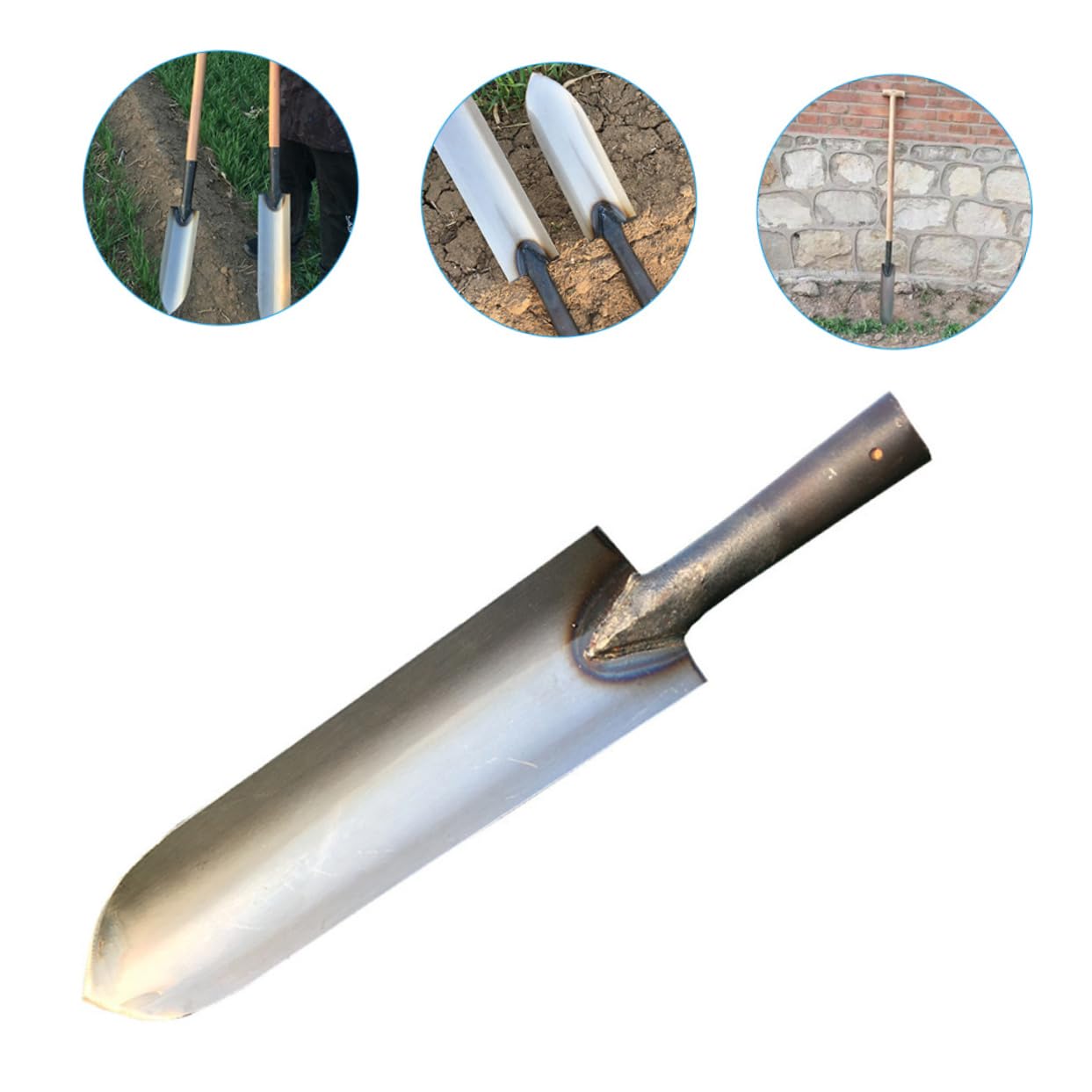Abaodam Metall Gartenschaufel Zum Graben Und Pflanzen Outdoor Bodenwerkzeug Kompakt Robust Und Komfortabel Für Garten Hof Und Landwirtschaft