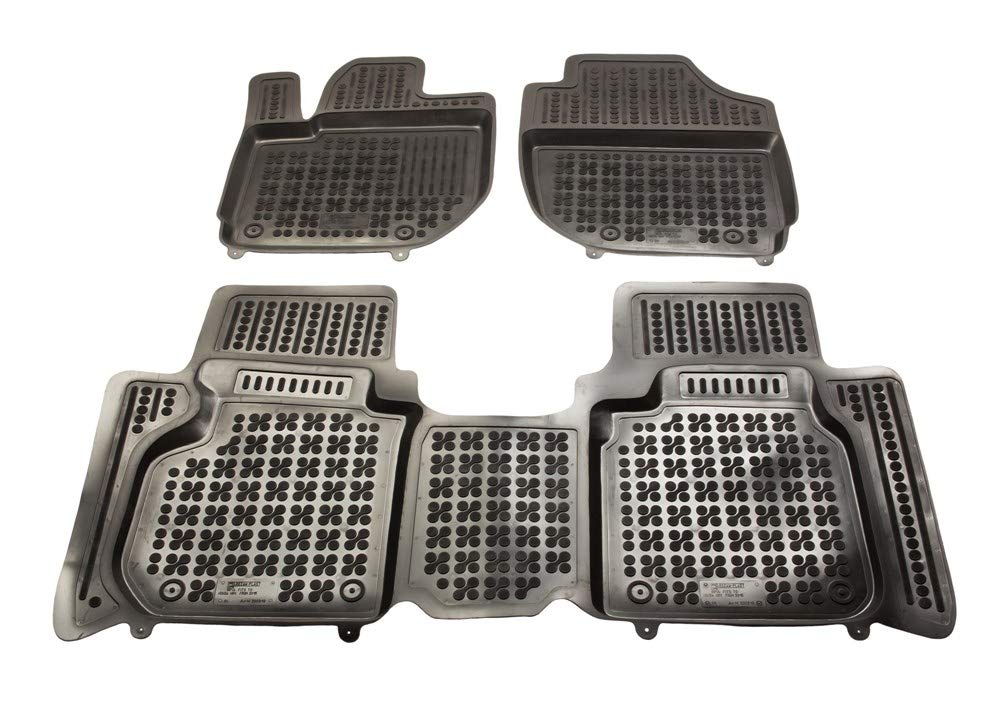 MTM Tappetini Gomma per Honda HR-V II 09.2015-08.2021 Design a Vaschetta, su Misura con Bordi Rialzati cod. 3D 7026