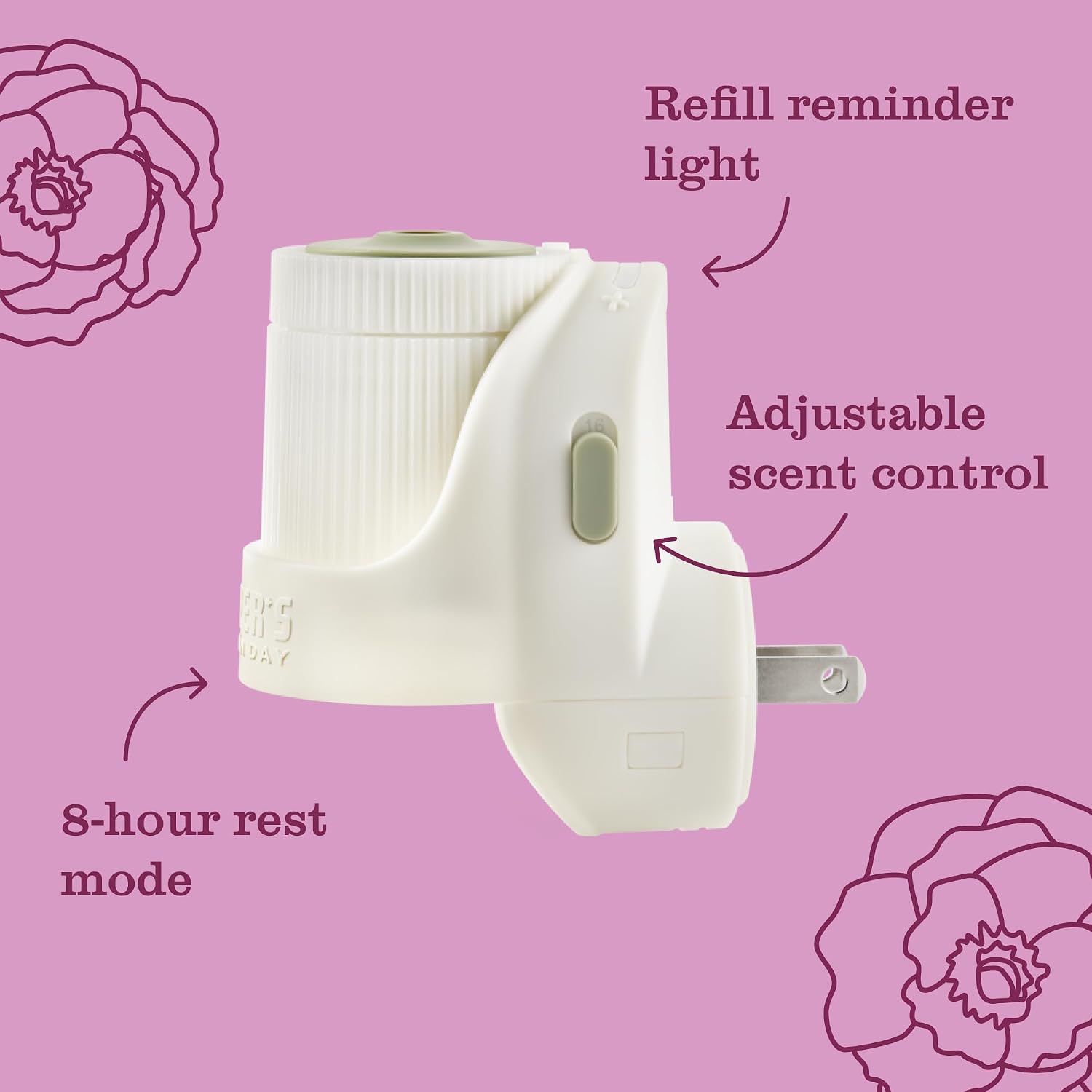 MRS. MEYER'S CLEAN DAY Premium Scented Oil, Peony, 2 Refills