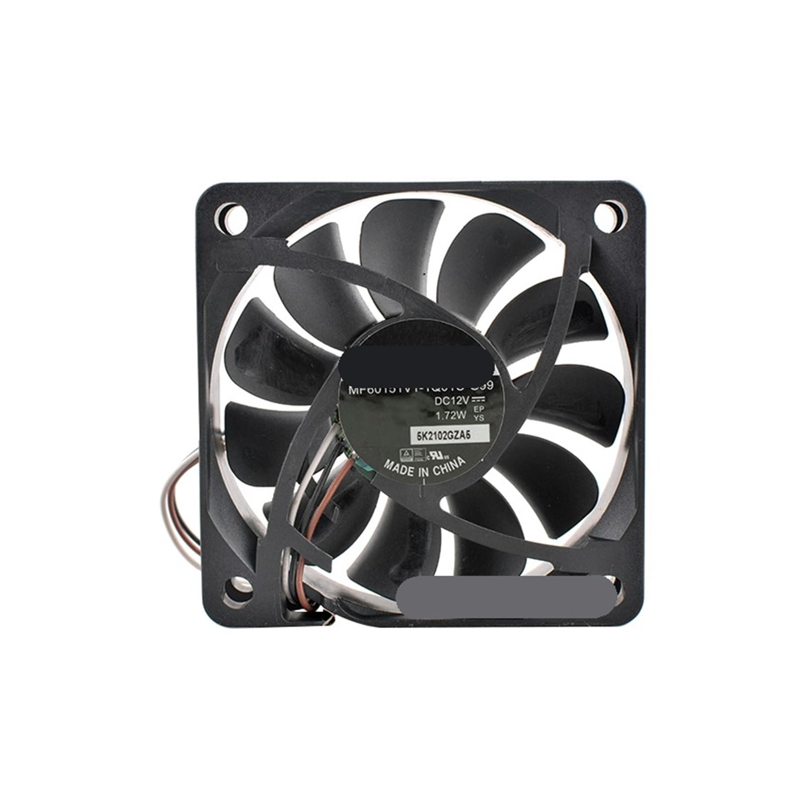 JJKKOZVQF MF60151V1-1Q01C-G99 6cm 60mm Axial Flow Fan 60x60x15mm DC12V 1.72W 3-Pin
