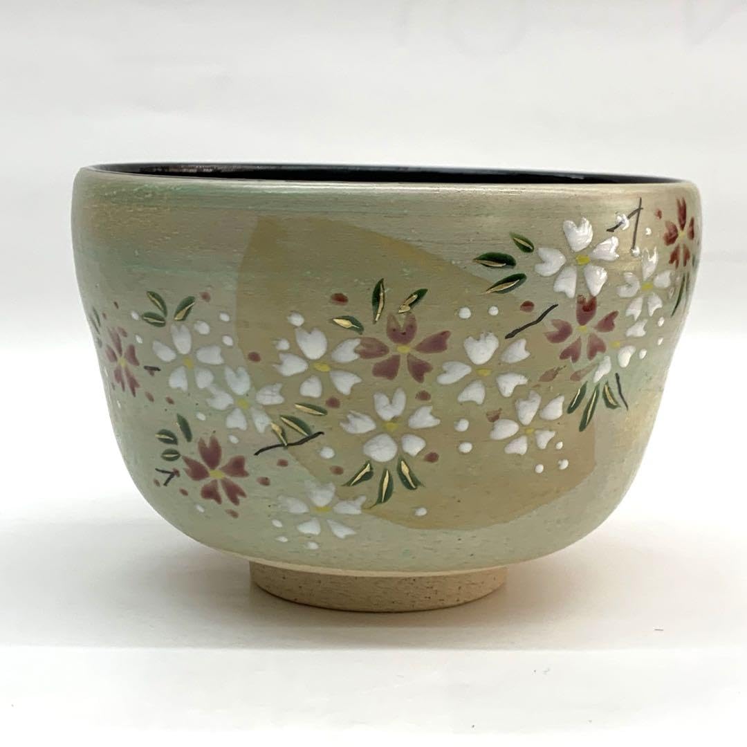 茶碗 御本手 桜】八木海峰 紙箱 茶碗夜桜】八木海峰紙箱