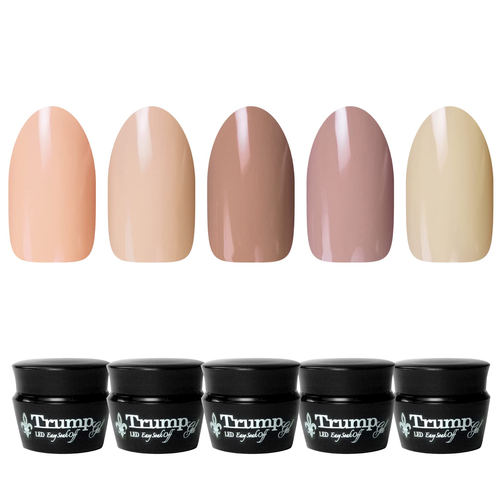 ヌーディカラー　5色セット　　ジェルネイル