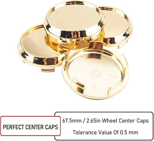 Miniatura 6 de RTrhinoTuning 4 tapas centrales de rueda de 2.657 in compatibles con Leggera-HLT PCD 5-100, 108, 114.3, 120 Griodiolusbright, Racing leggera 8.5x19,