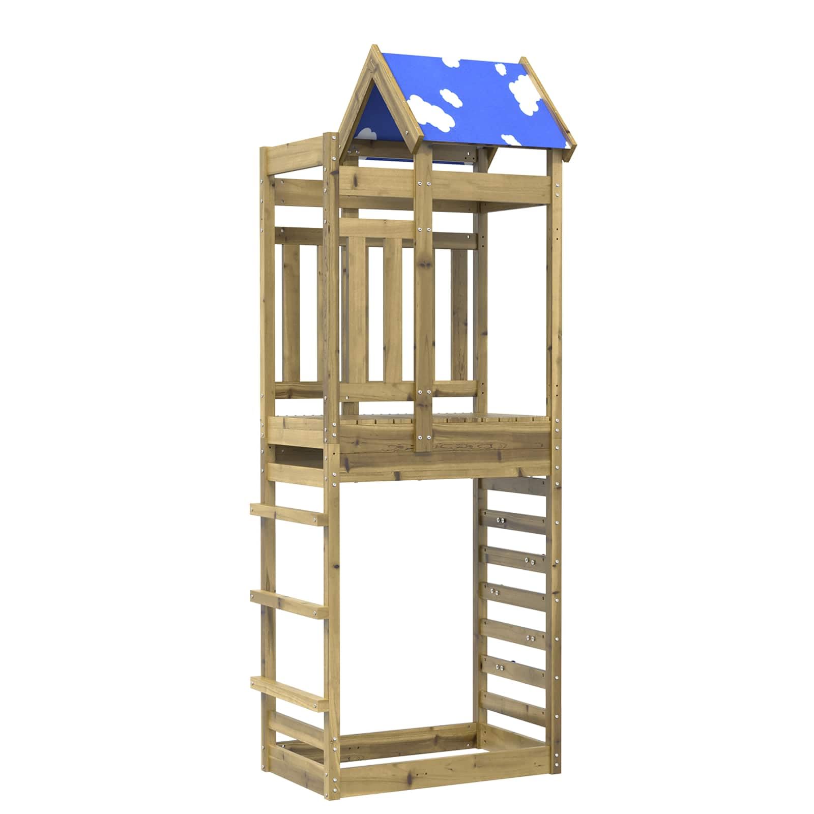 Spielturm mit Rutsche und Schaukel für Garten inklusive Zubehörpaket großer Spielturm für mehrere Kinder 85x239 cm