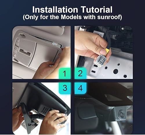 Miniatura 4 de Car Camera Car DVR Compatible with Nissa-n Qash-qai J11 2015 to 20204K Dash CamSupport 128GB MaxWireless Front and Rear Dual Camera  Color  J11