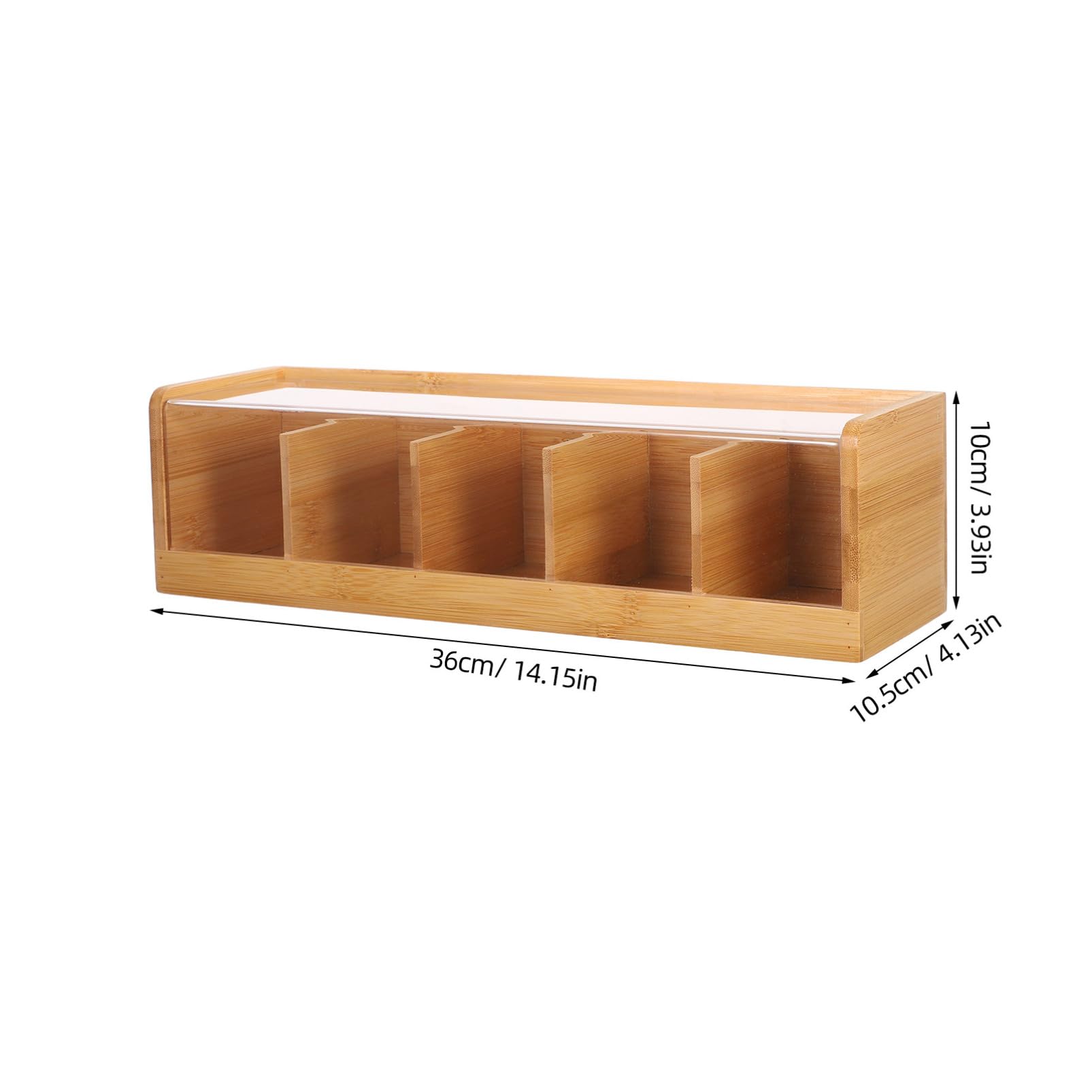 Cabilock Caja Para Guardar Té De Organizador De Compartimentos Para Encimera De Cocina Recipiente Hermético Para Té Para Almacenar Infusiones