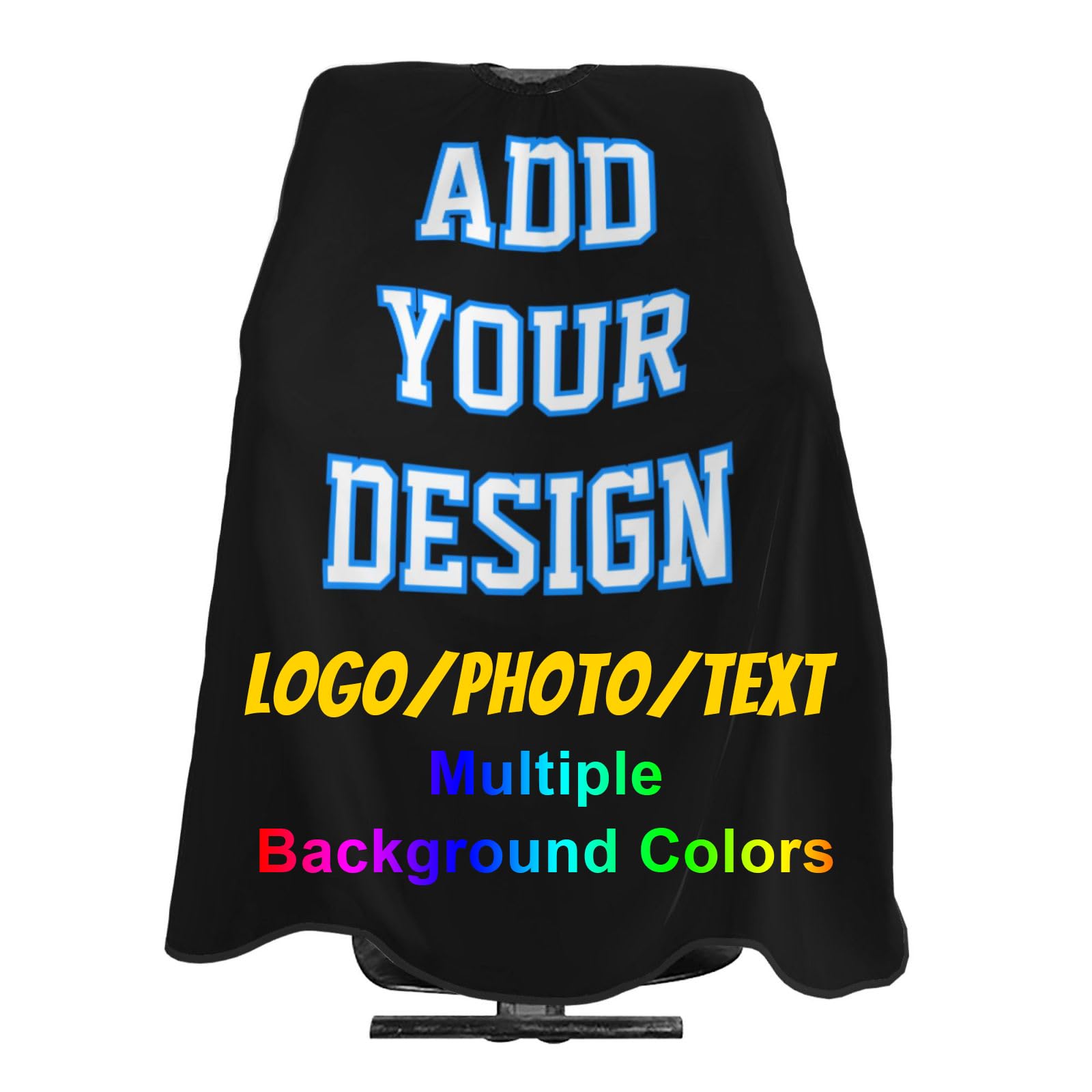KAXAHHE Custom Barber Cape Personalized Hair Cape with Logo Photo Text, Salon Haircut Capes Hairdressing Apron for Men Women Kids