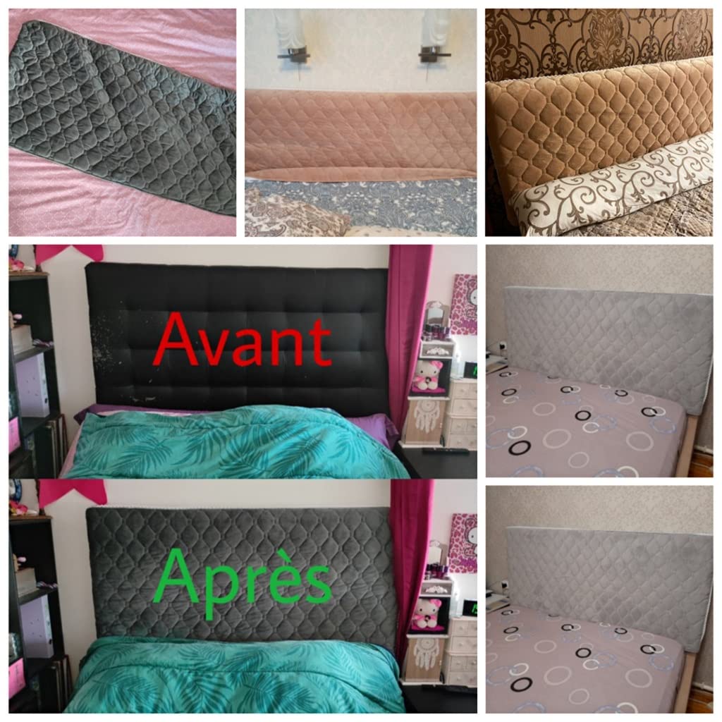 Fodera Elastica Per Testiera Letto - Imbottita - Matrimoniale 120/170/180/200 Cm