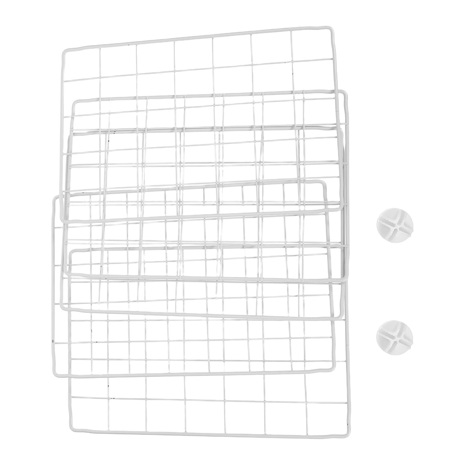 SOLUSTRE Divisor Organizador de Congelador de Hierro Estanterías Ajustables para Refrigerador Doméstico Compartimentos Internos y Cestas de Almacenamiento