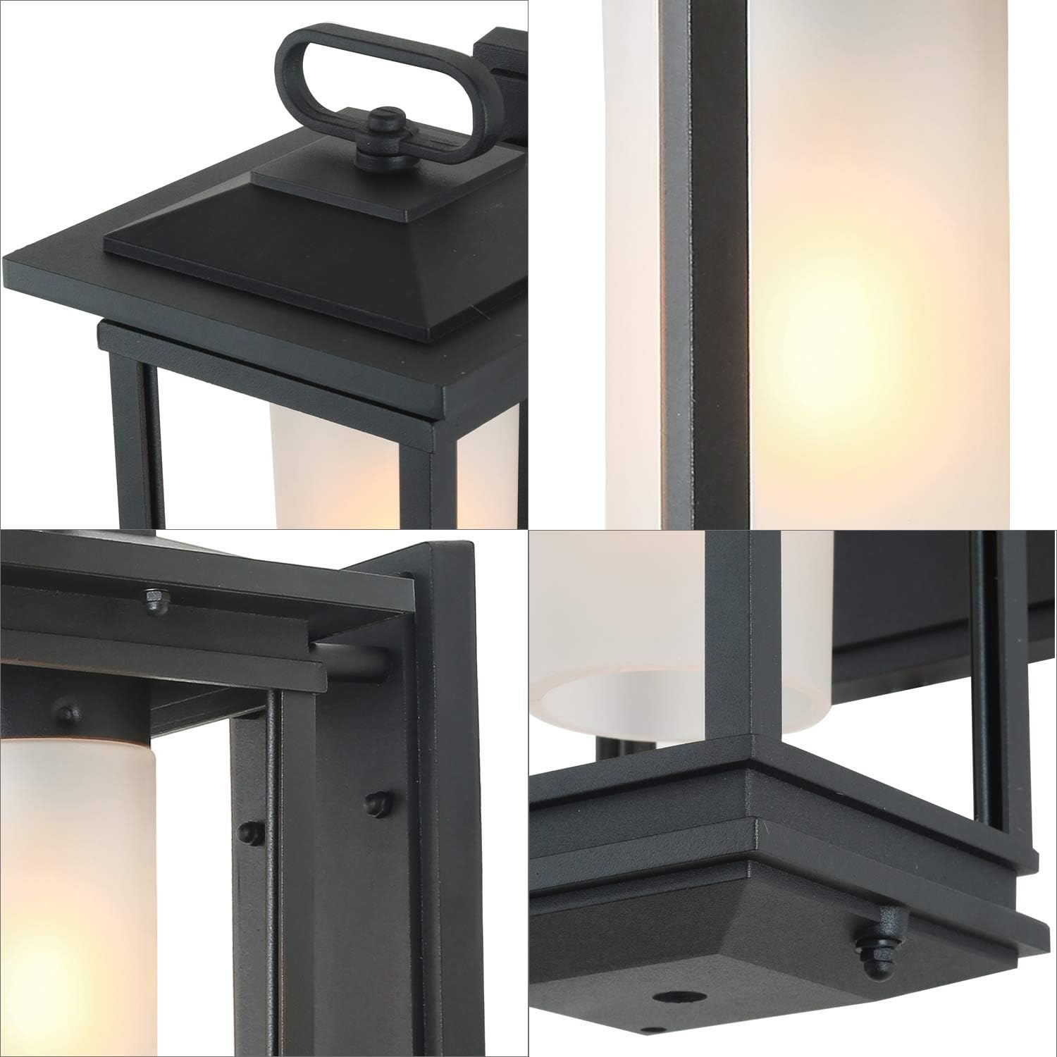 Best Promo LOG BARN Exterior Light Fixtures, Farmhouse Outdoor Large Wall Lantern, Outside Wall Sconce with Frosted Glass. Super Deal Product LOG BARN Exterior Light Fixtures, Farmhouse Outdoor Large Wall Lantern, Outside Wall Sconce with Frosted Glass.