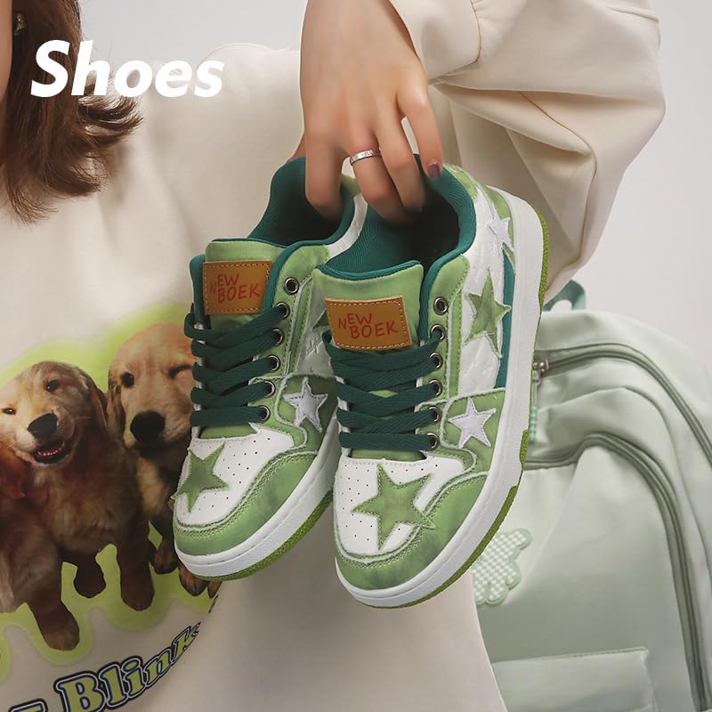 Cute Star Shoes - Denim Blue Chunky Platform Sneakers for Women & Girls, Y2K Retro Casual Trainer for Everyday Wear, Beach Travel, Back to School Gift, Party, Sports, Hiking2