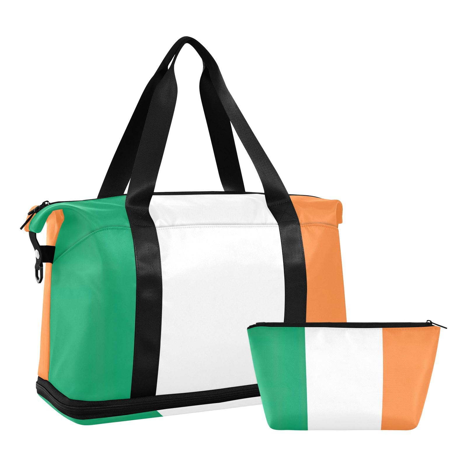 Bolsa de viaje en avión multifuncional con estampado de Irlanda y compartimento estanco 8