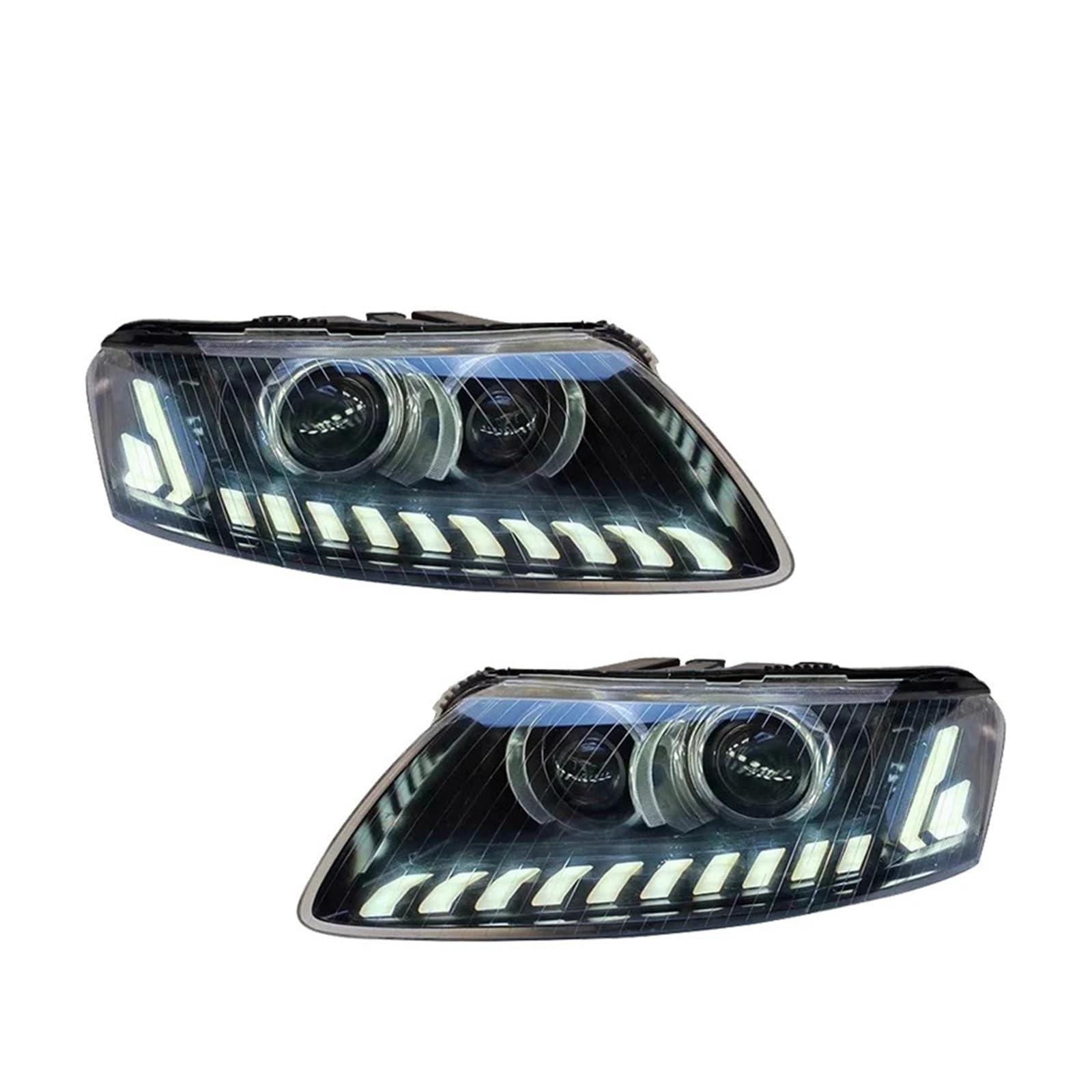 Car Lights Compatible For Audi A6 Headlights 2005-2011 A6L LED Projetor Headlamp Daytime Running Light Automotive Accessories