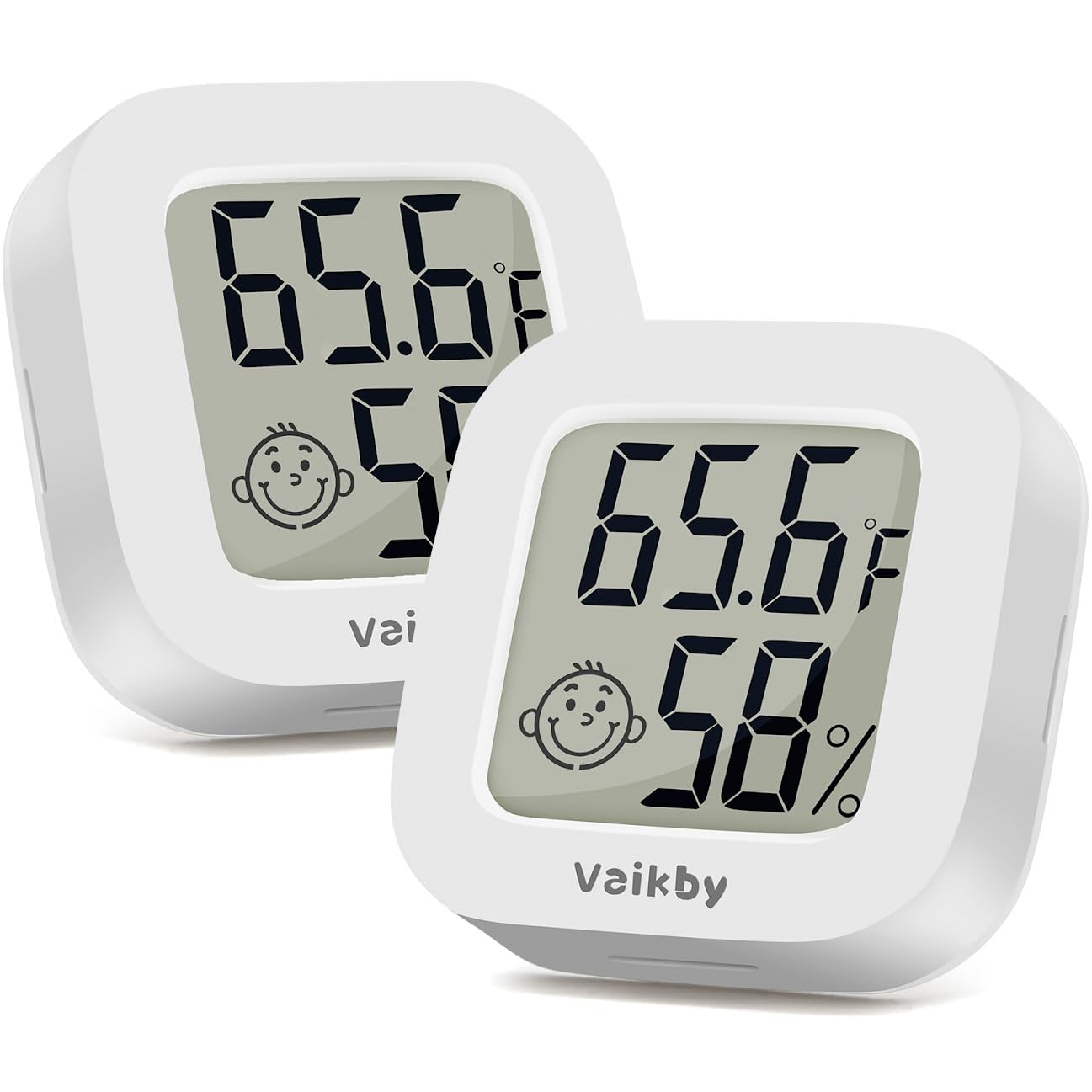 Vaikby Indoor Thermometer 2Pack Humidity Gauge Meter Digital Hygrometer Room Thermometer for Home Hight Accurate Temperature and Humidity