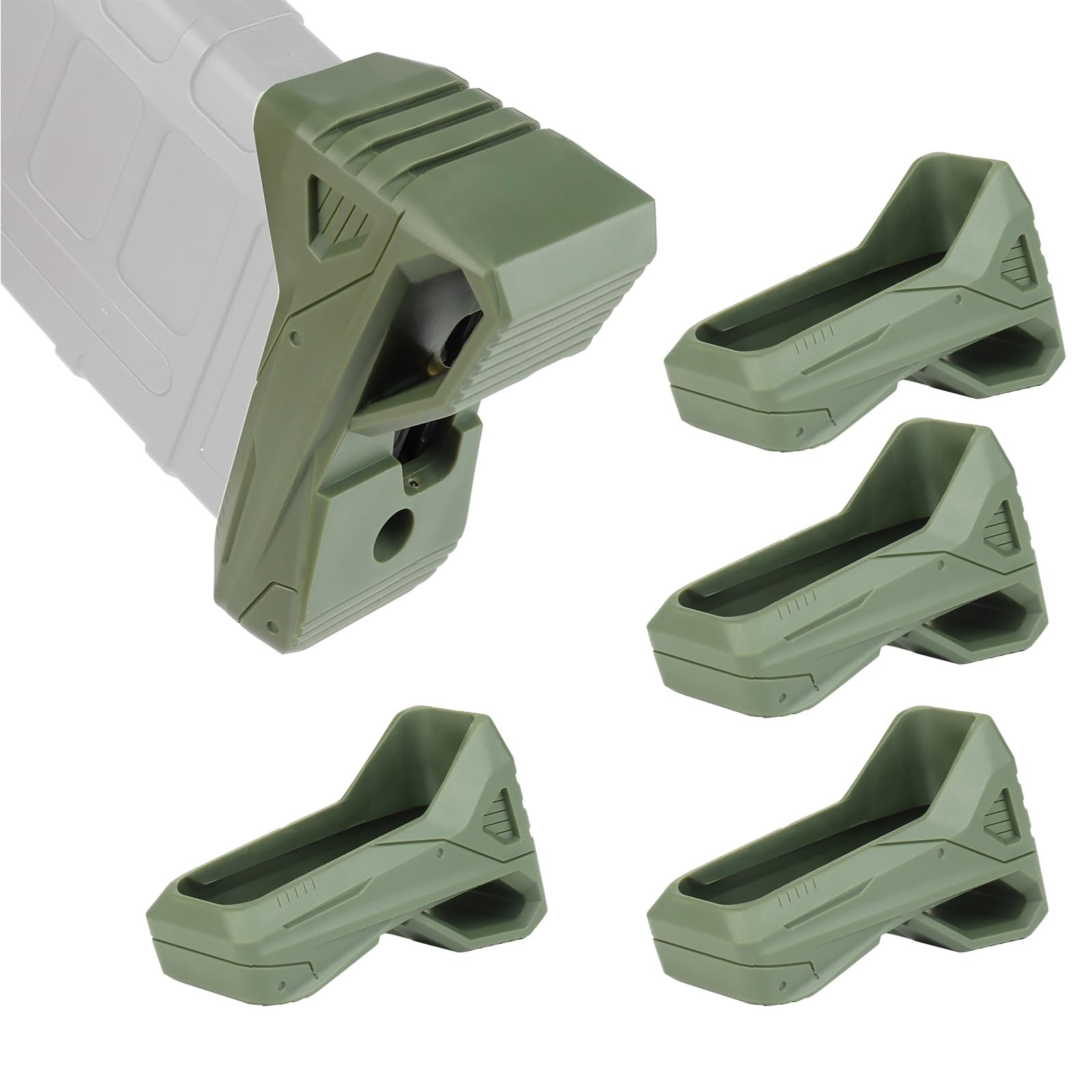 Pack de 4 Fundas de Agarre Rápido P-mag para Cargador M4, Accesorio Multifuncional Airsoft
