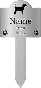 Origin Personalised Pet Dog Memorial Plaque Stake - Outdoor Garden Waterproof